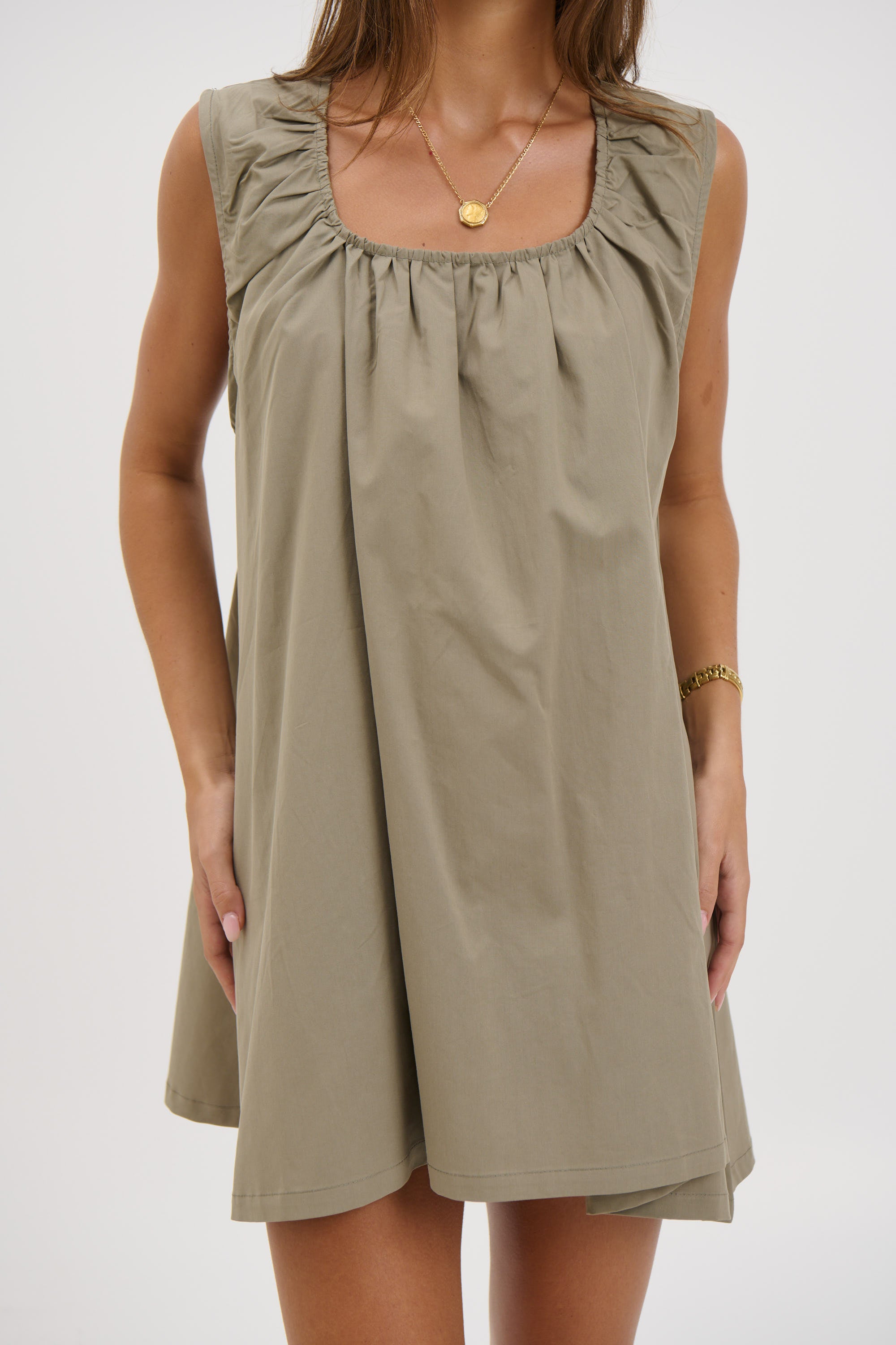 Miley Mini Dress Khaki