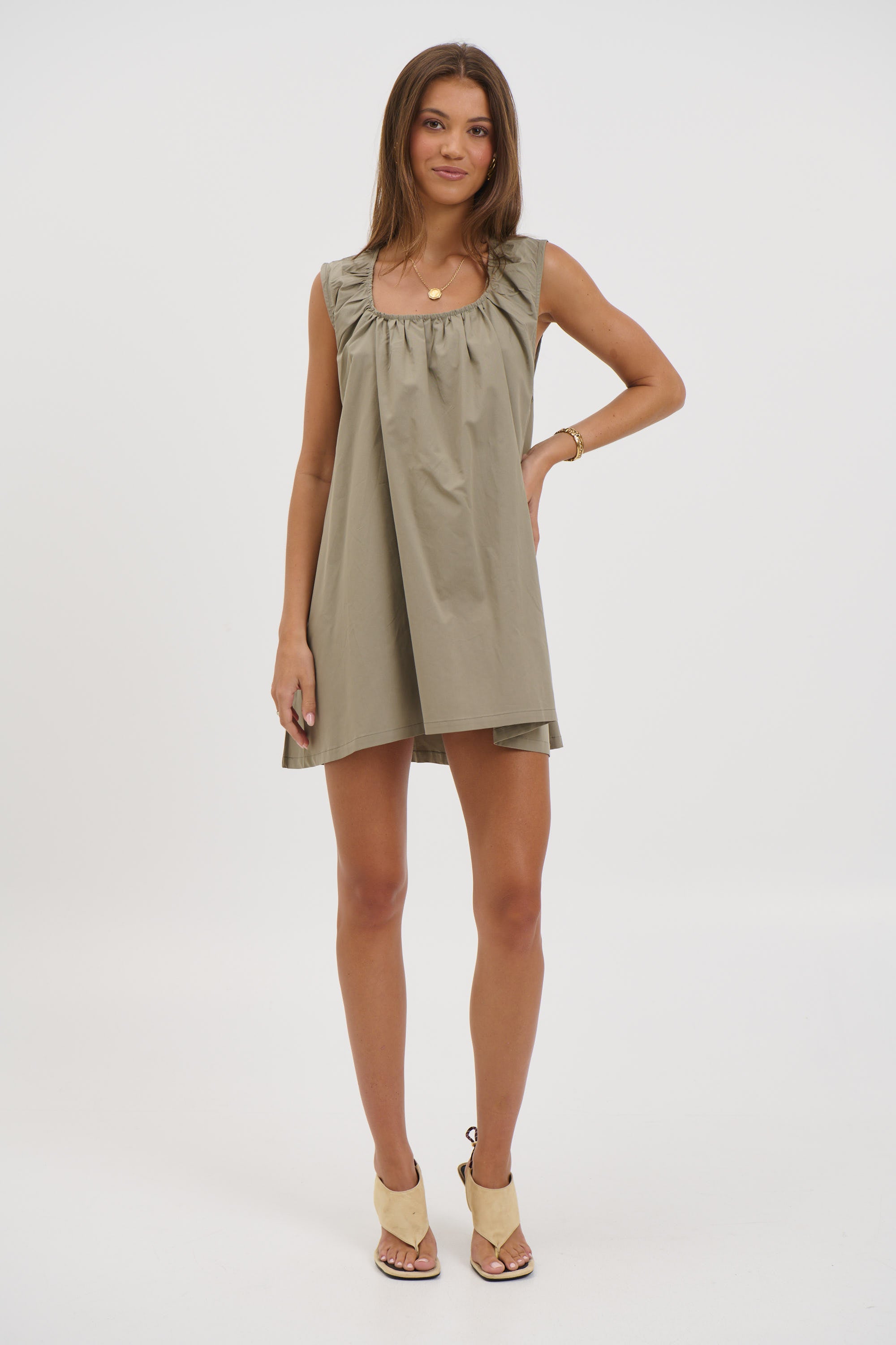Miley Mini Dress Khaki