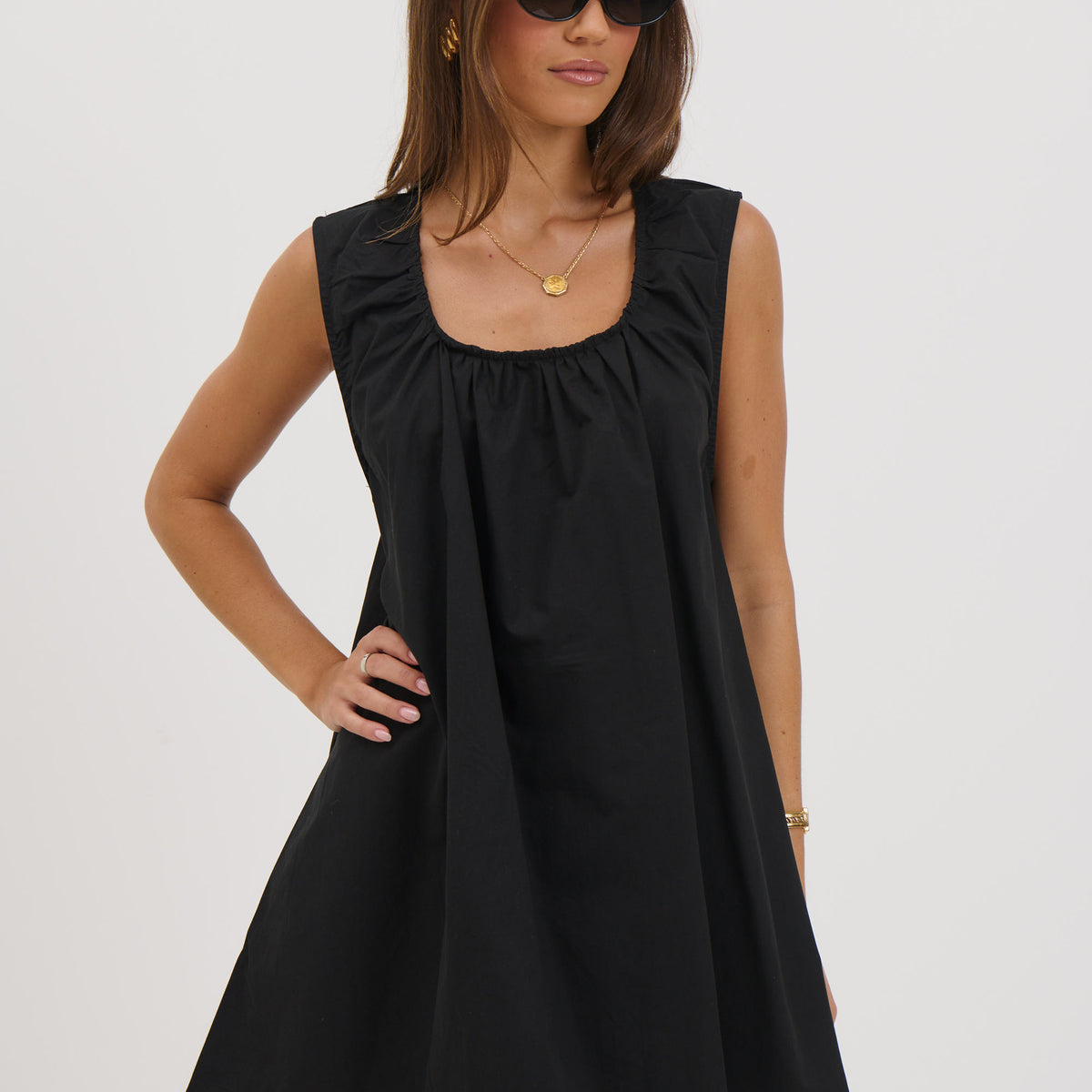 floral linen mini dress Floral Linen Mini Dress L