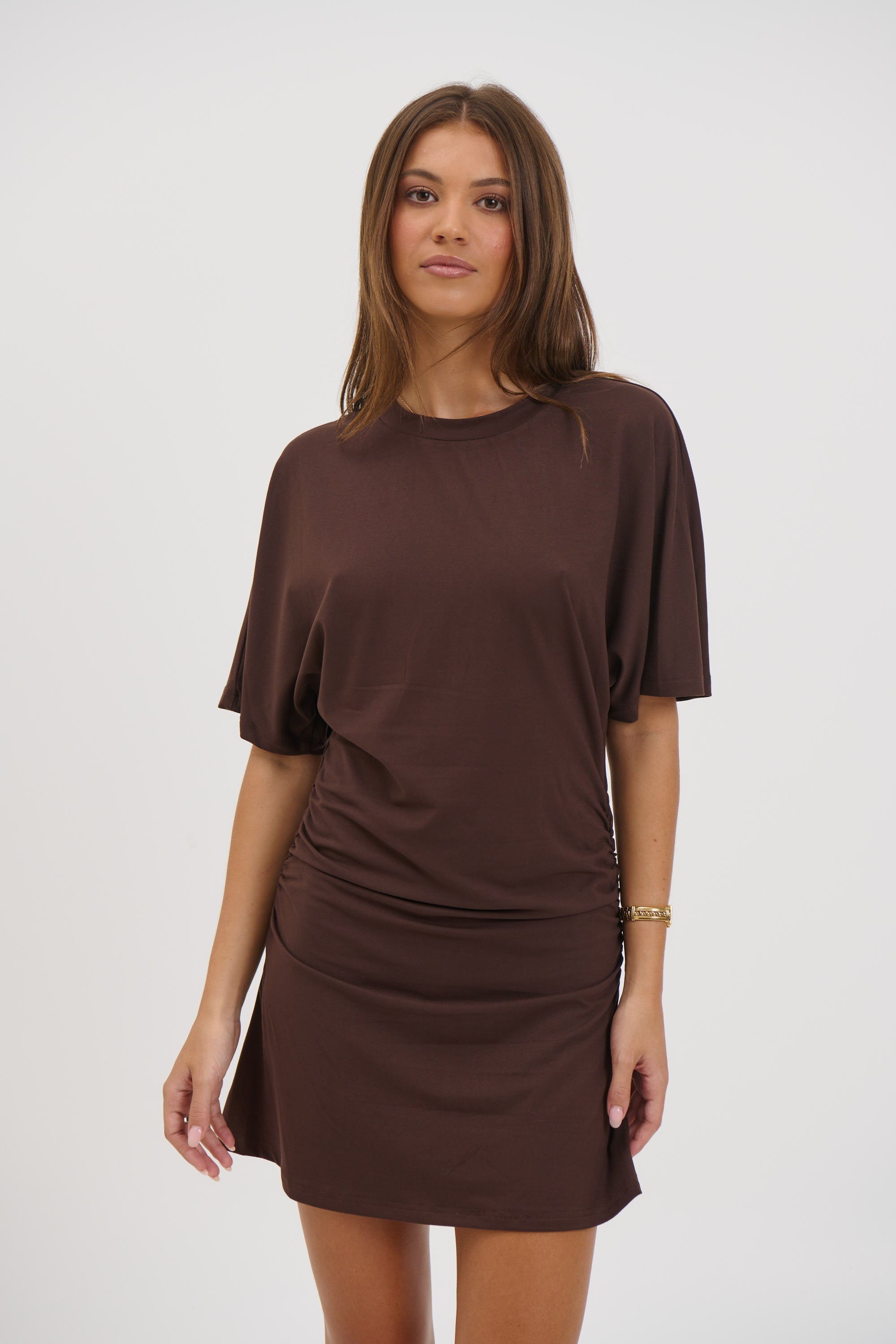 Kea Mini Dress Chocolate