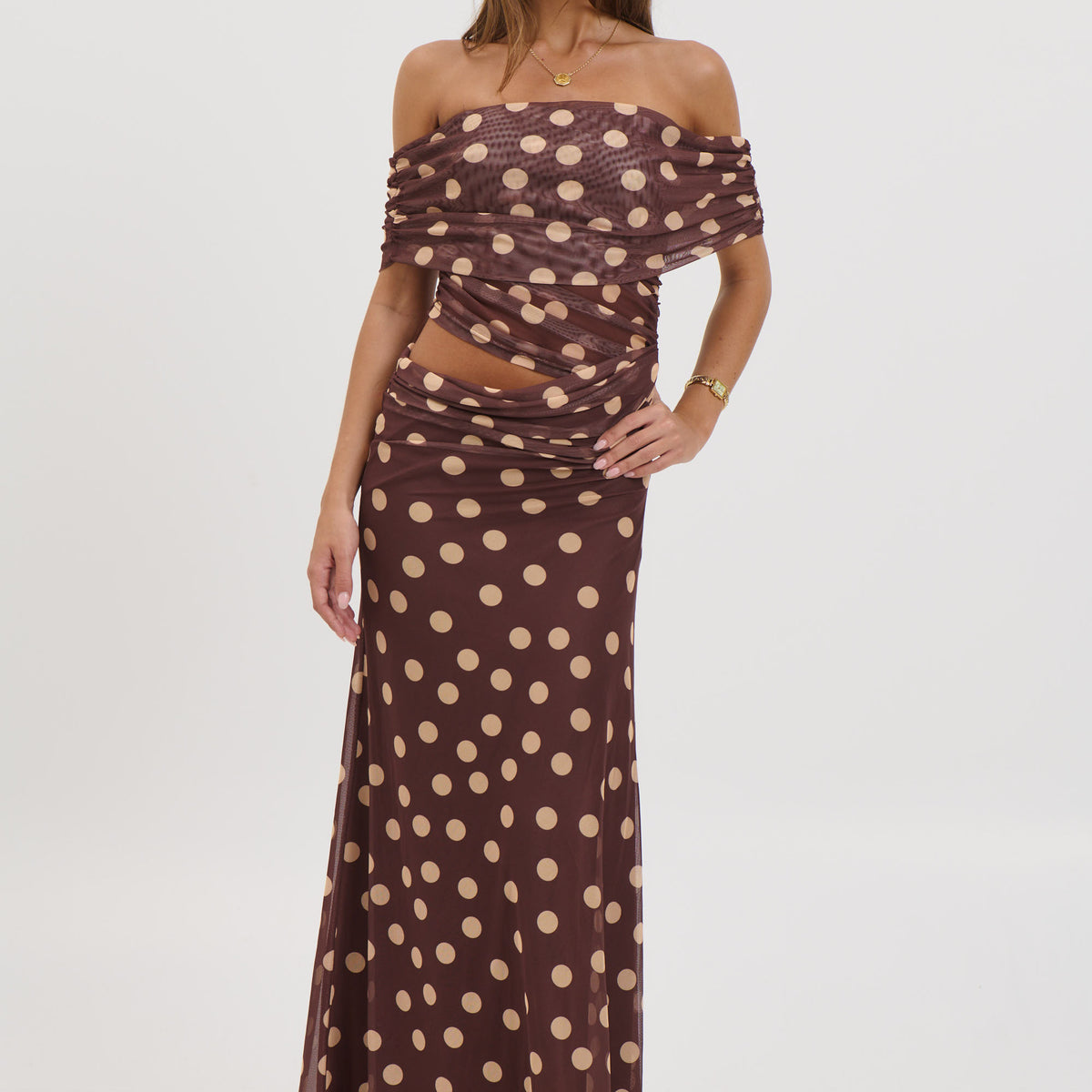 bronze snake brown dress BRONZE SNAKE Charlize floaty mini dress in chocolate brown