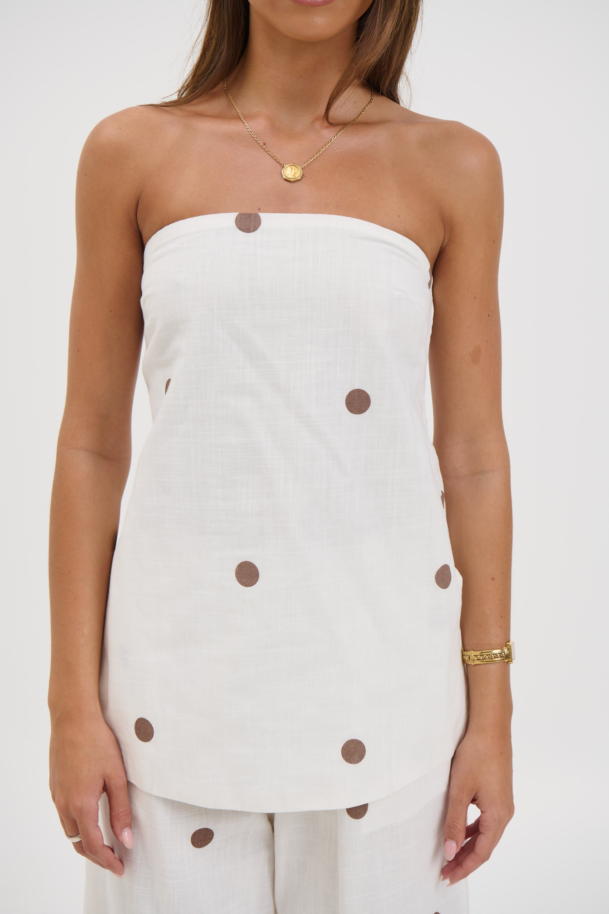 Nora Set White Polka