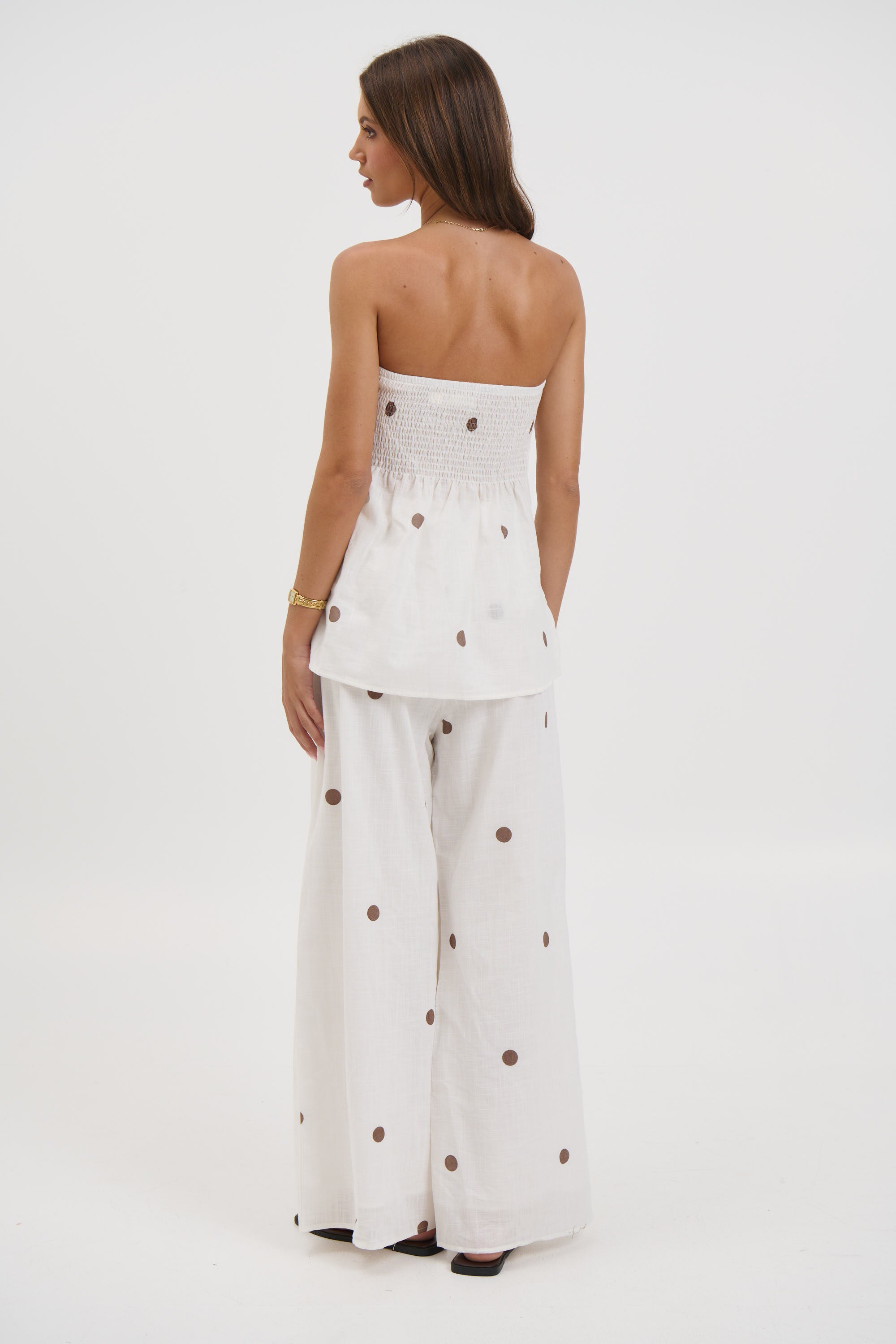 Nora Set White Polka