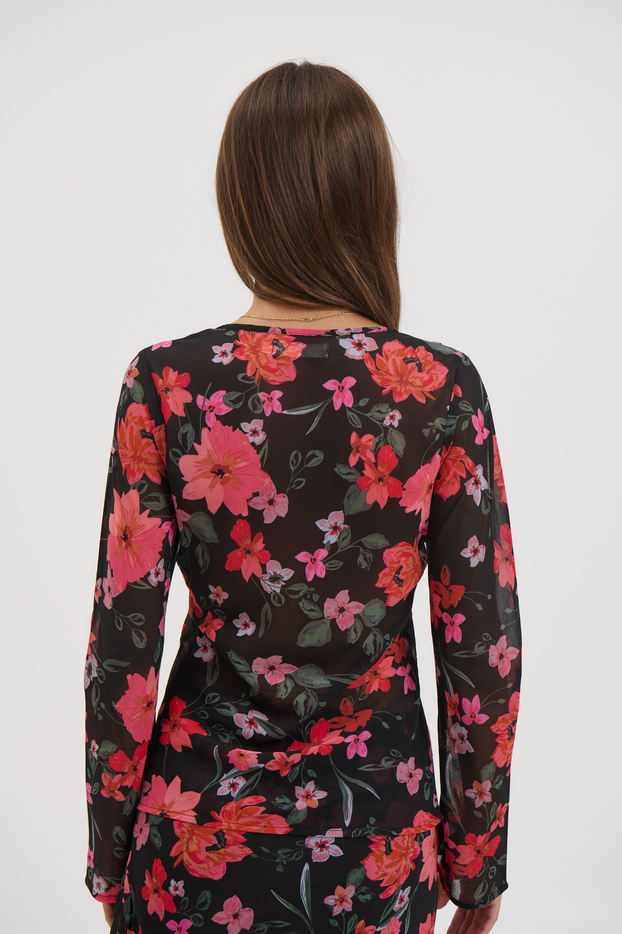 Ingrid Top Black Floral