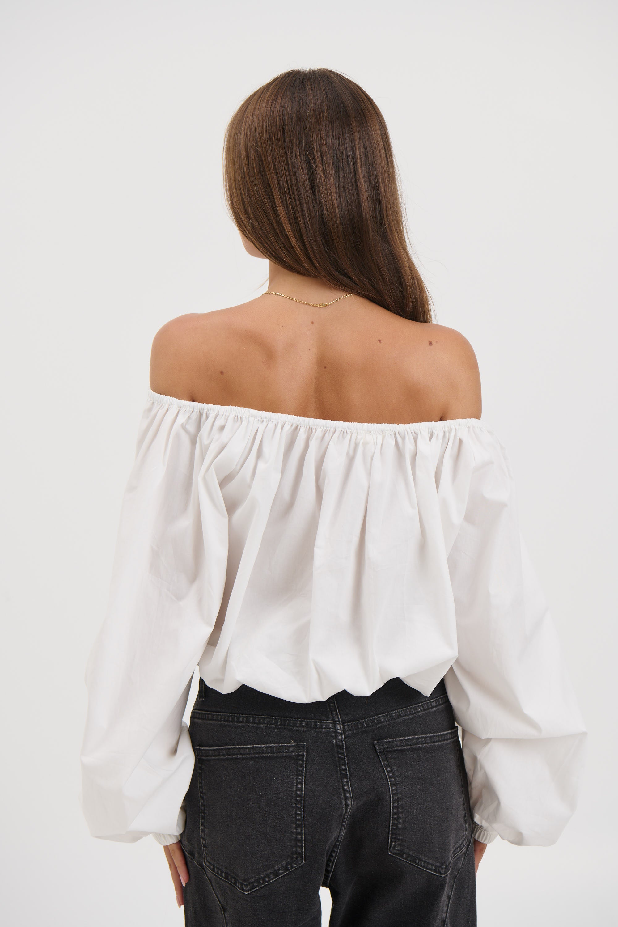 Sarsha Long Sleeve White