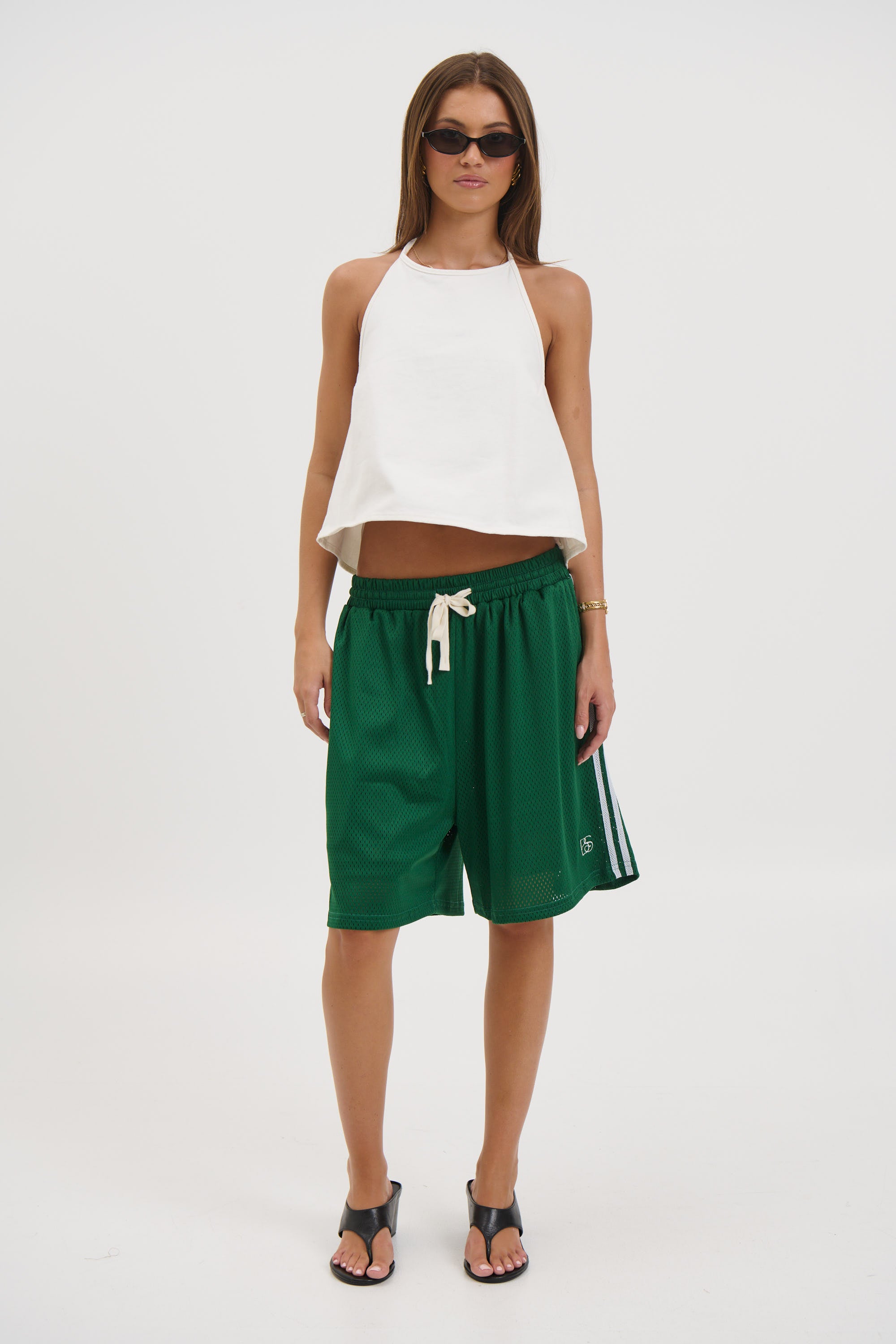 Unisex Julian Mesh Short Emerald