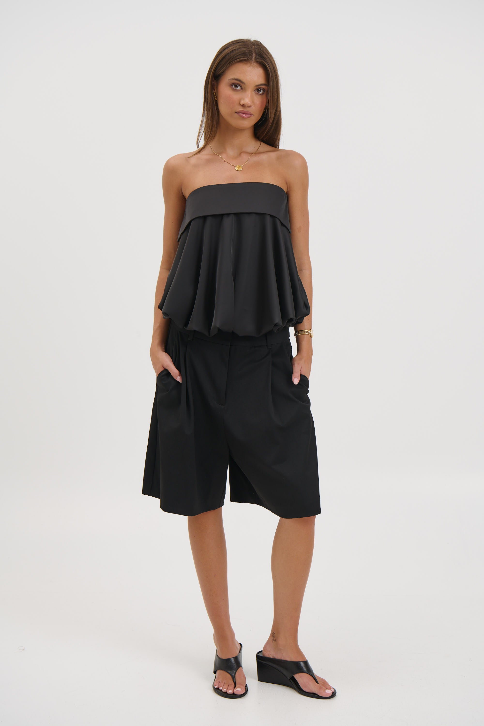 Makenzie Strapless Top Black