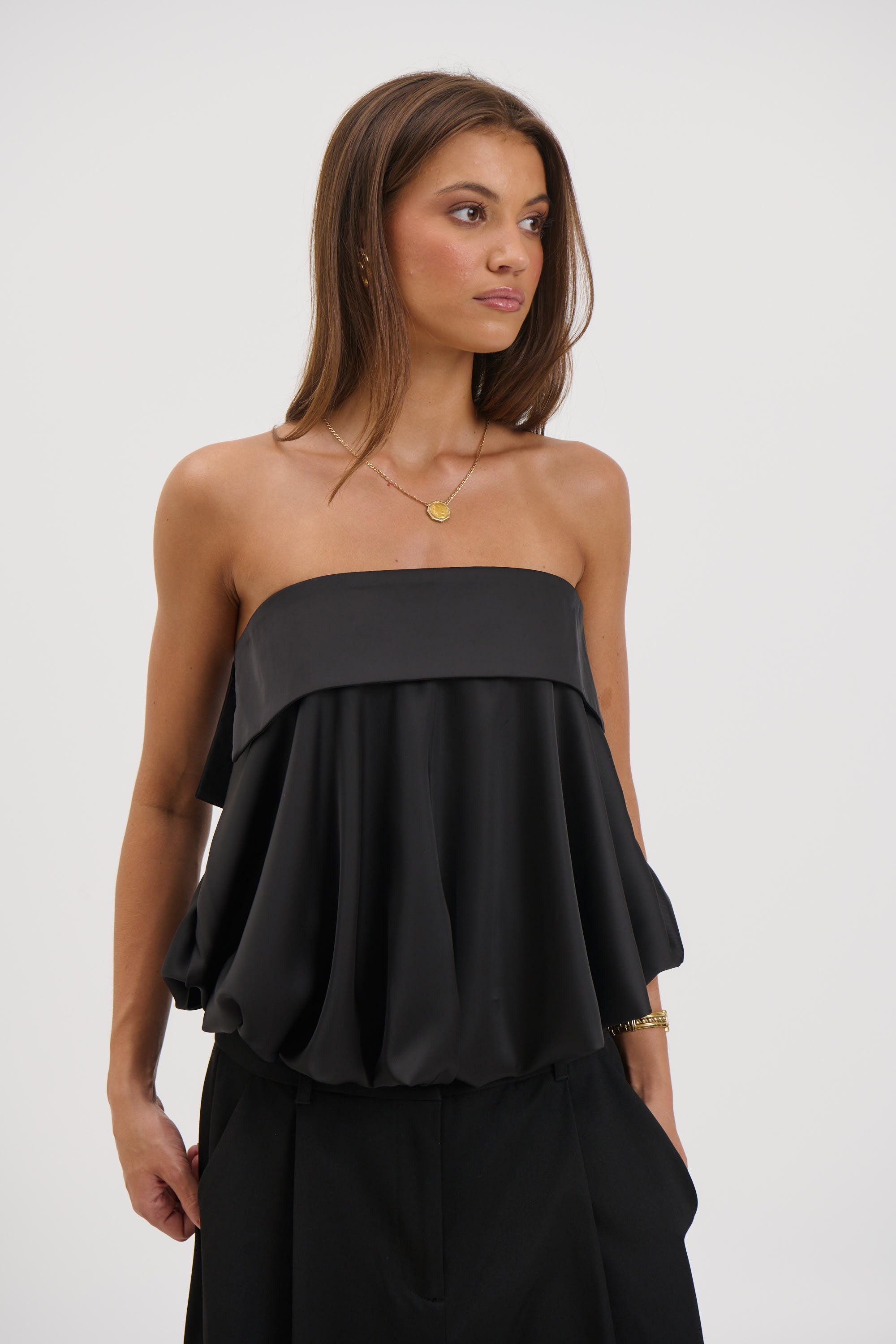 Makenzie Strapless Top Black
