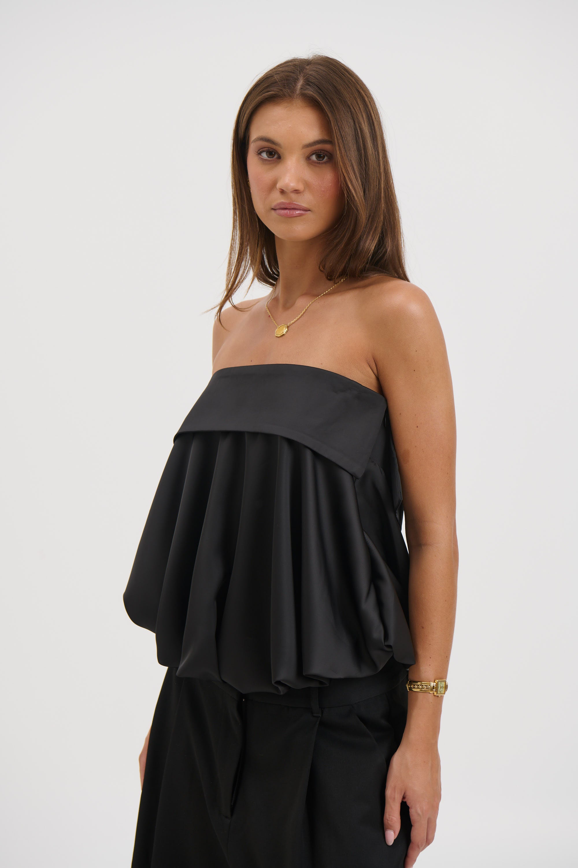 Makenzie Strapless Top Black