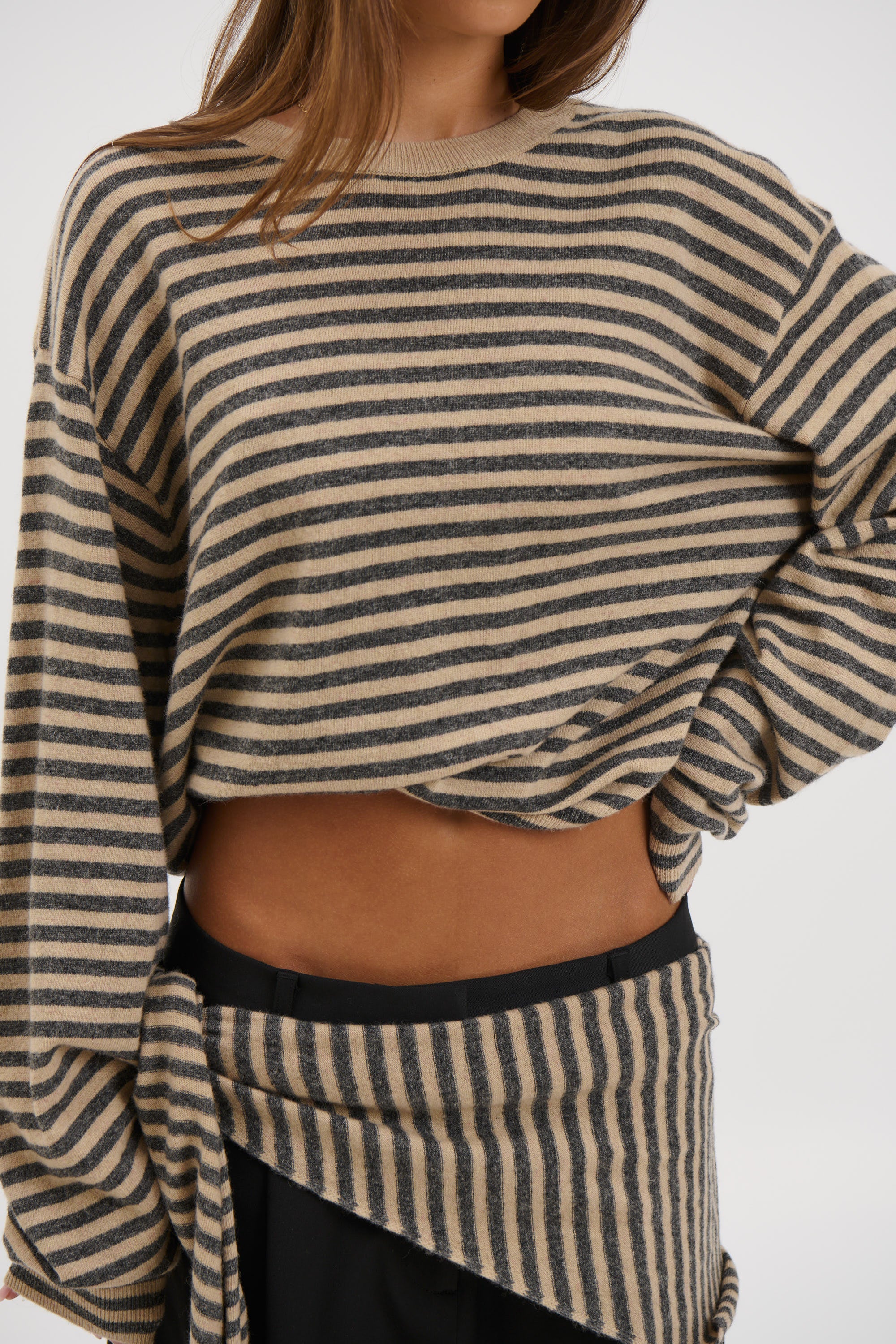Olsen Knit Slate Stripe