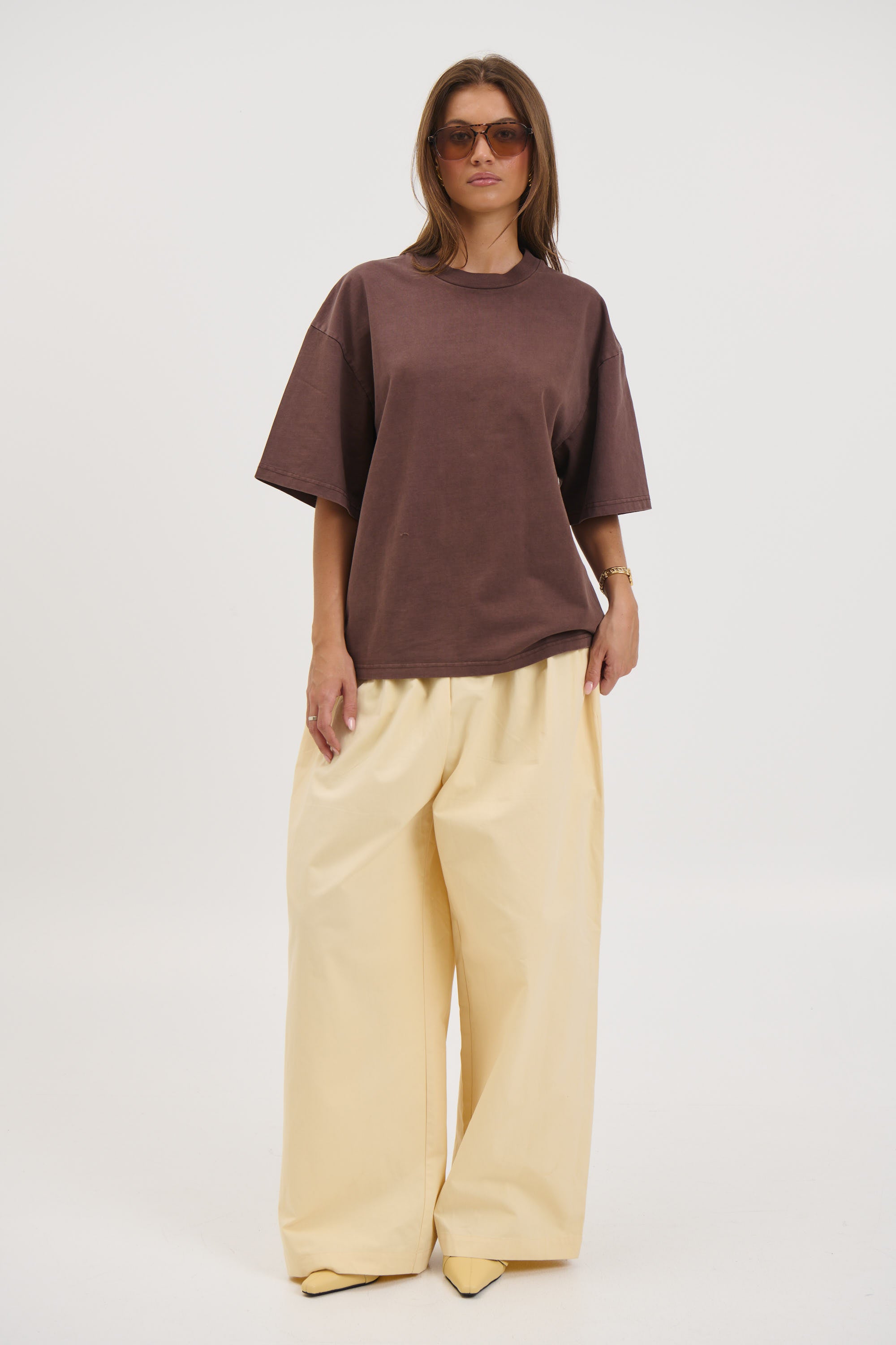 Unisex Emmett Box Tee Chocolate