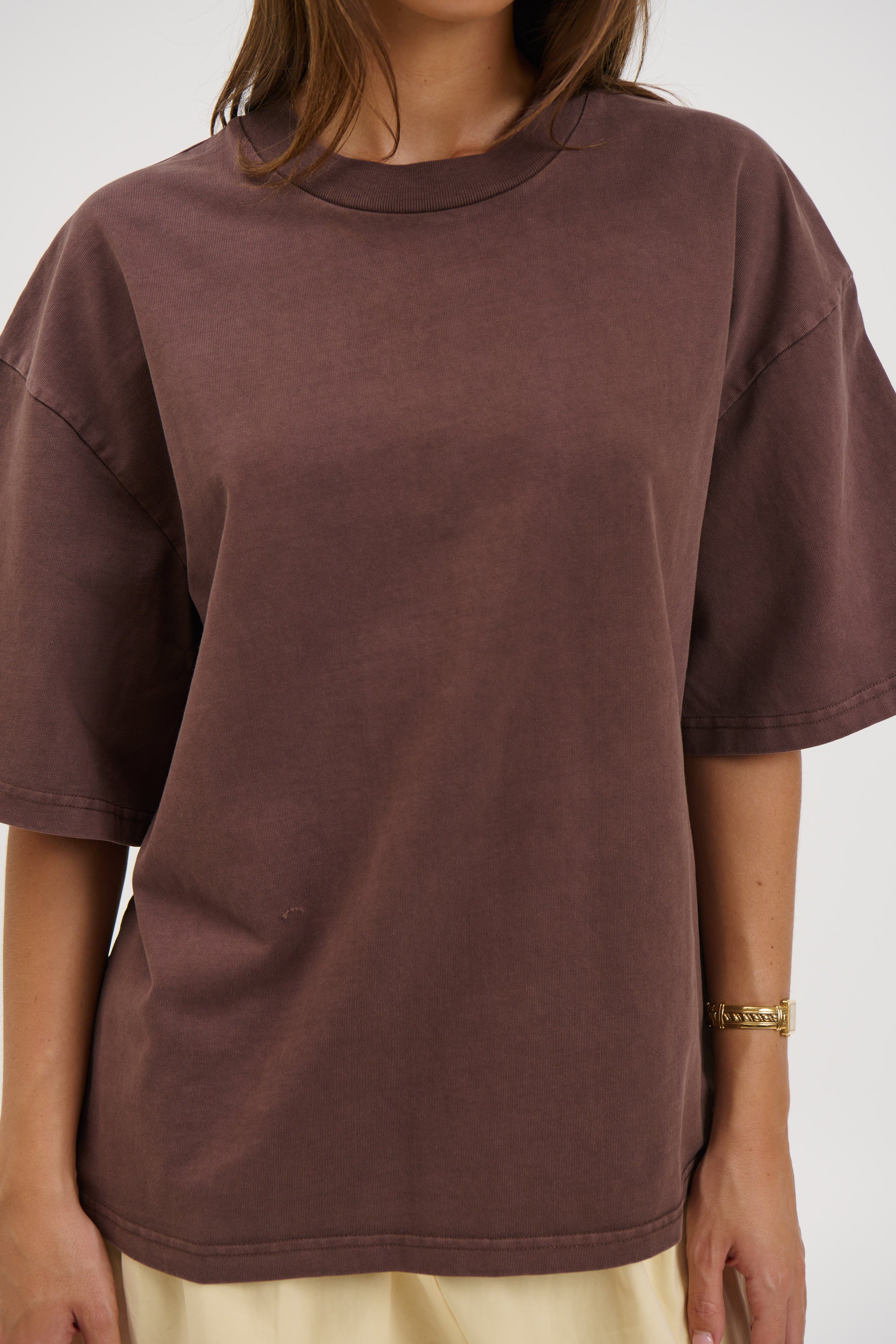 Unisex Emmett Box Tee Chocolate