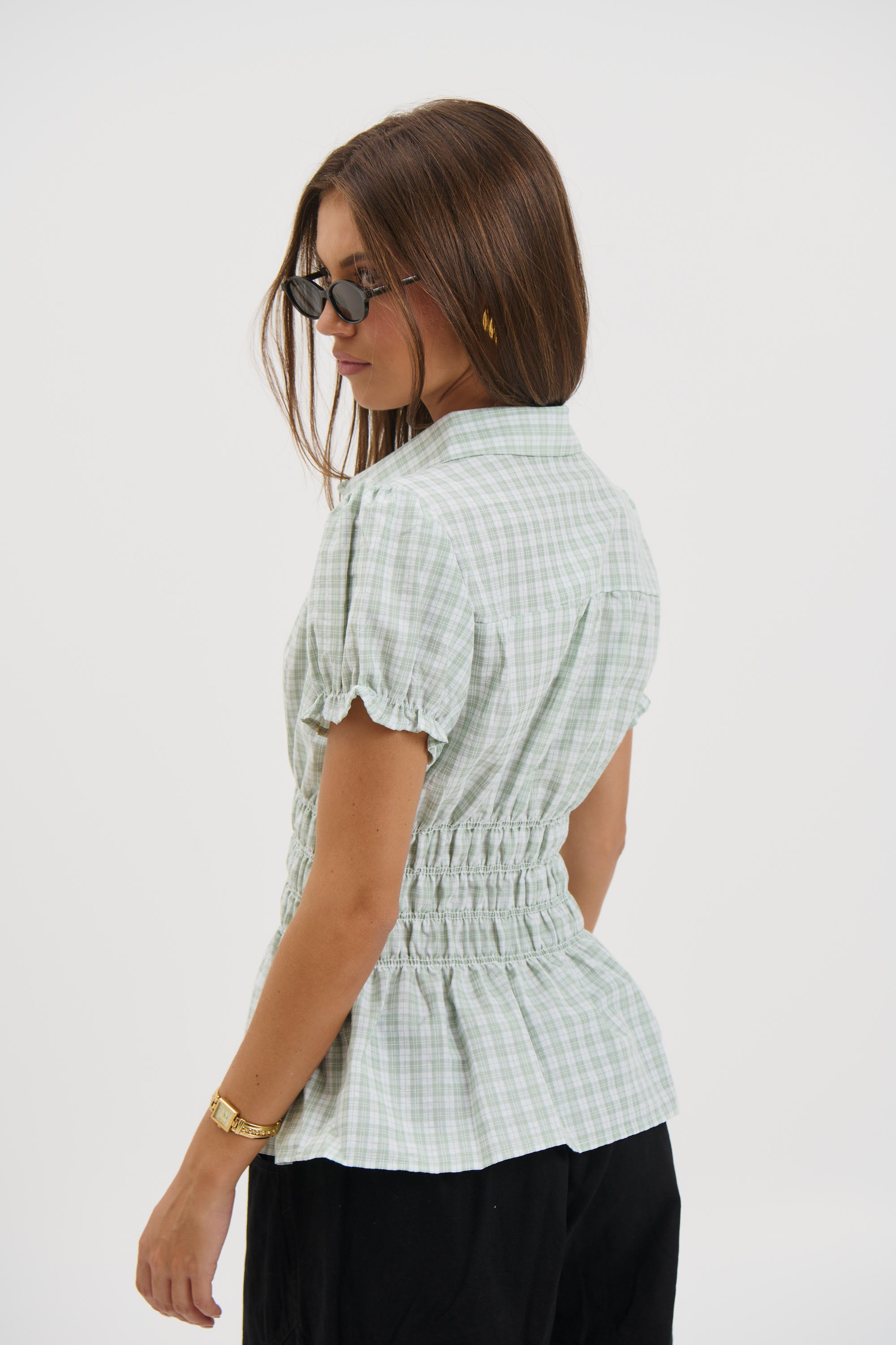Talia Short Sleeve Shirt Sage