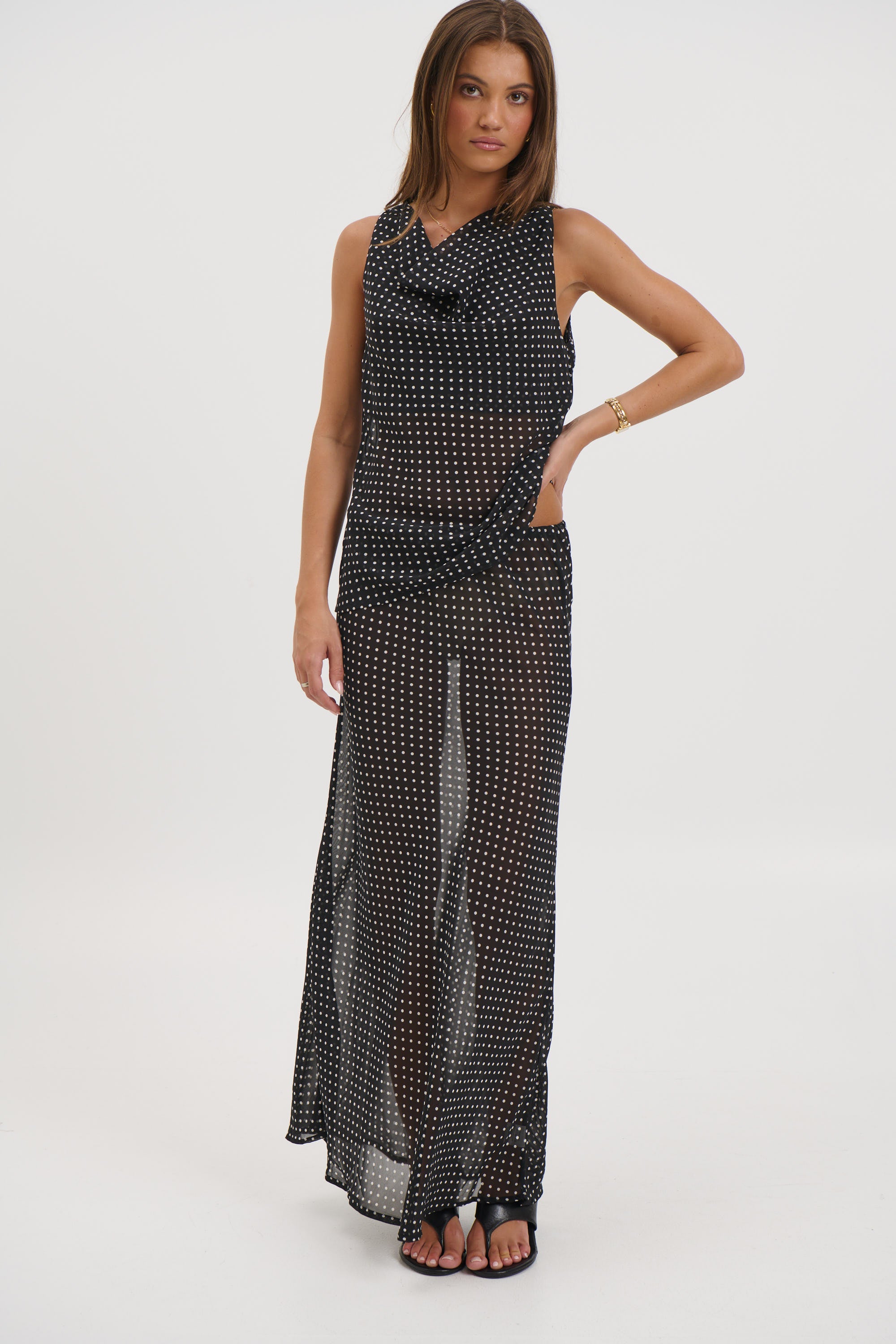 Jemma Sheer Skirt Black