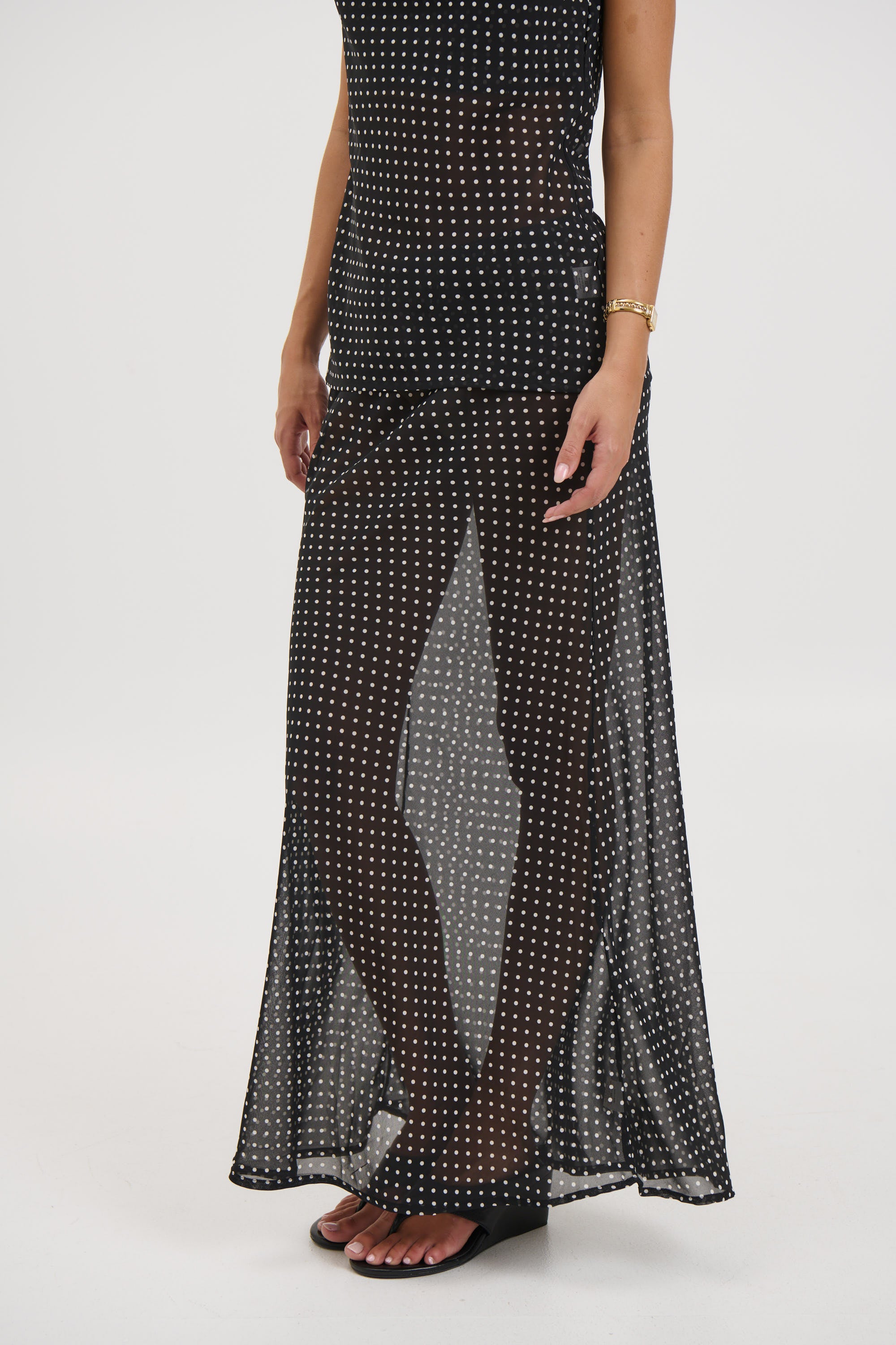Jemma Sheer Skirt Black