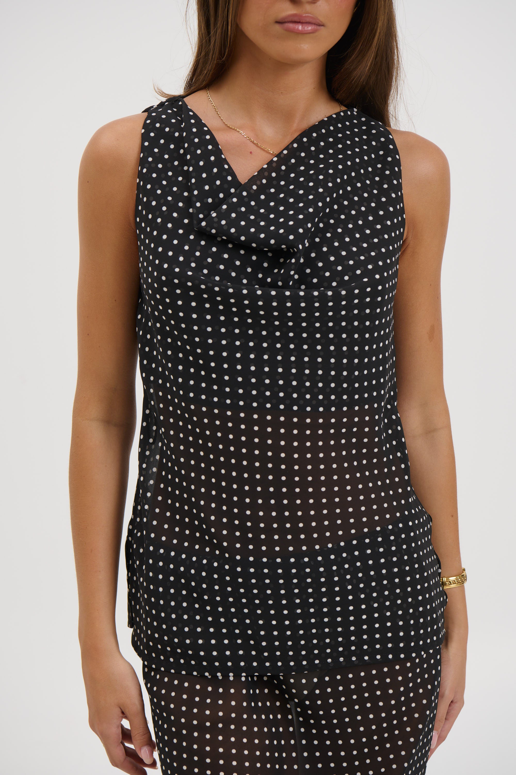 Jemma Sheer Top Black