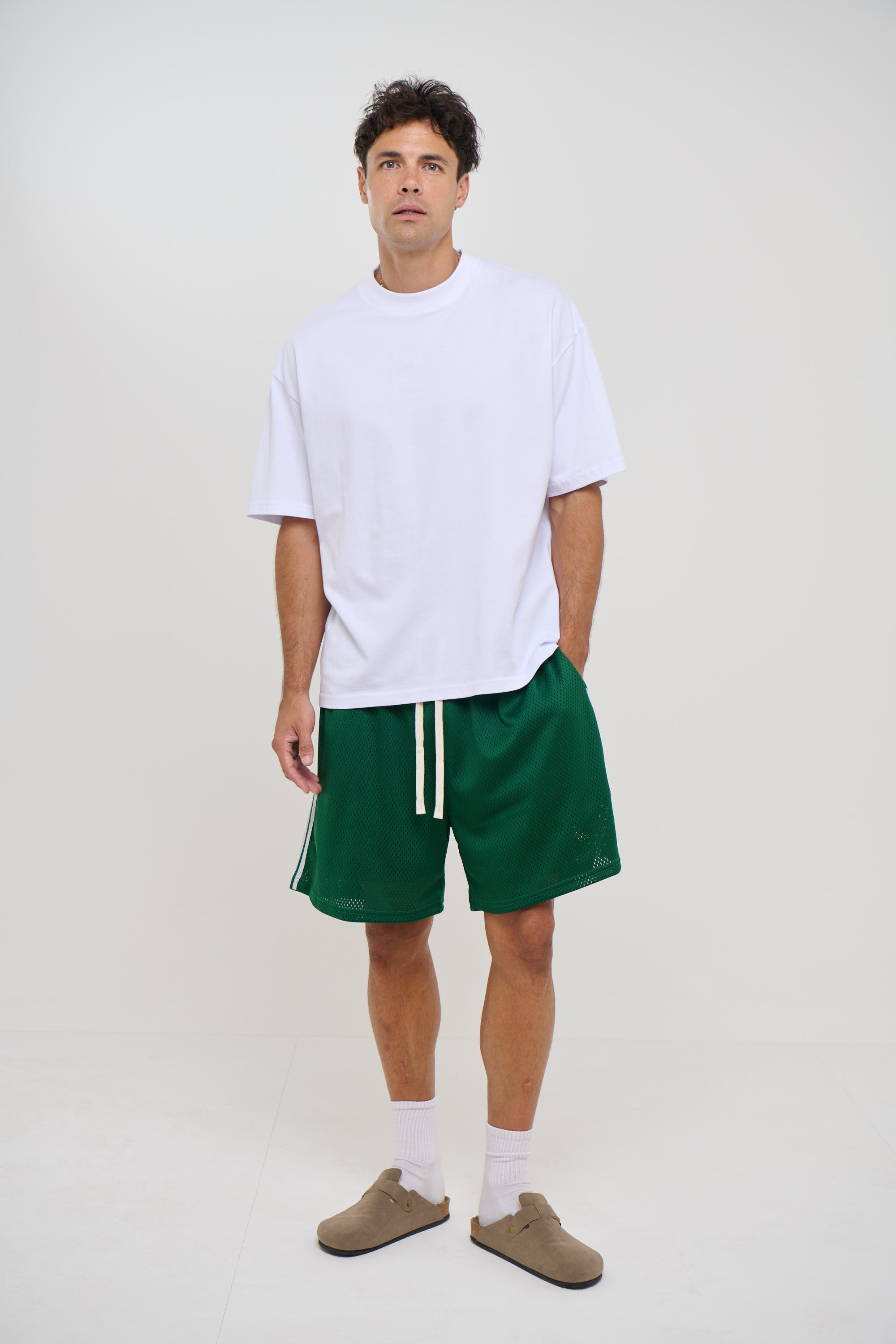 Julian Mesh Short Emerald