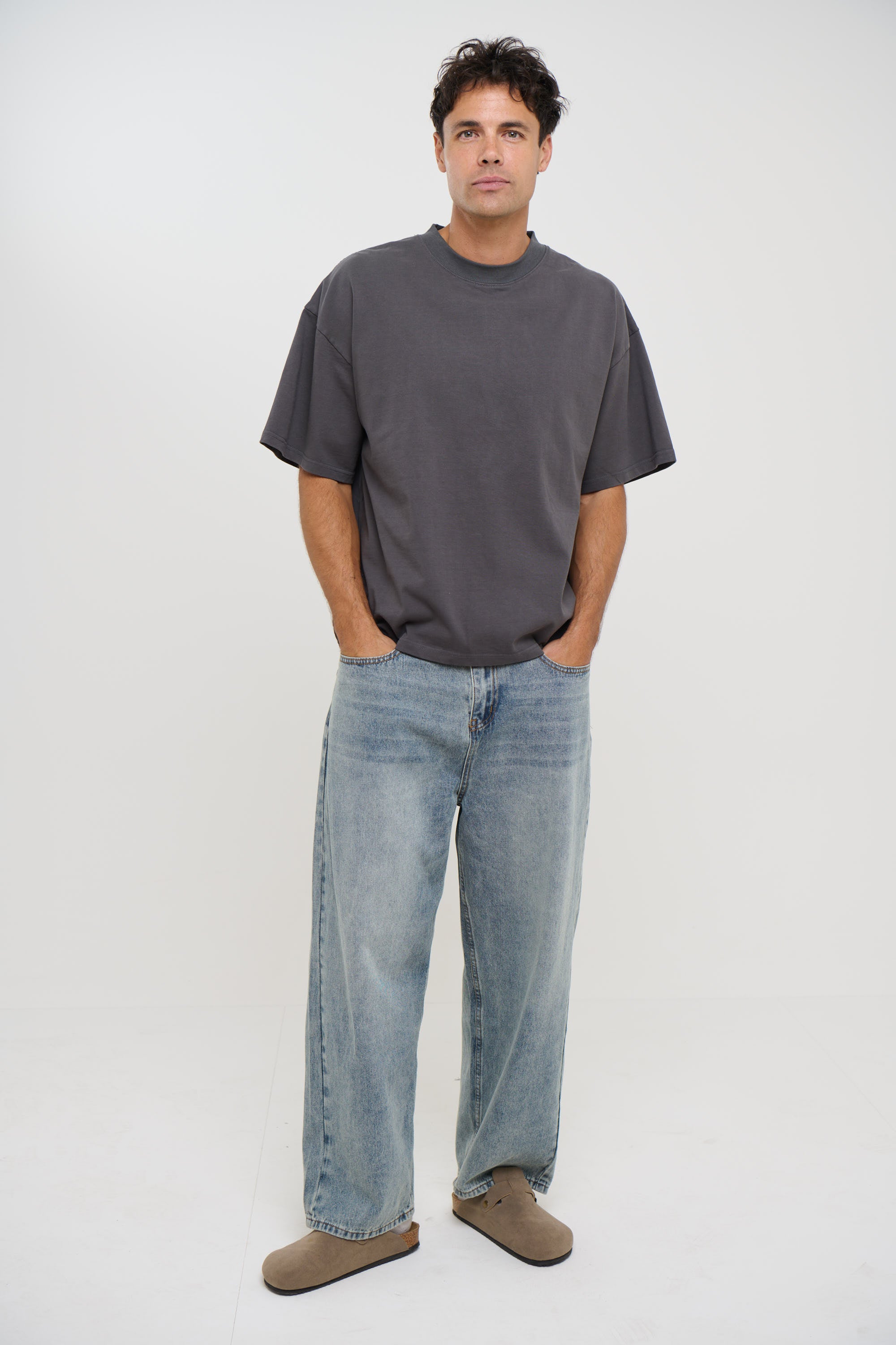 Charlie Crew Neck Wash Tee Acid