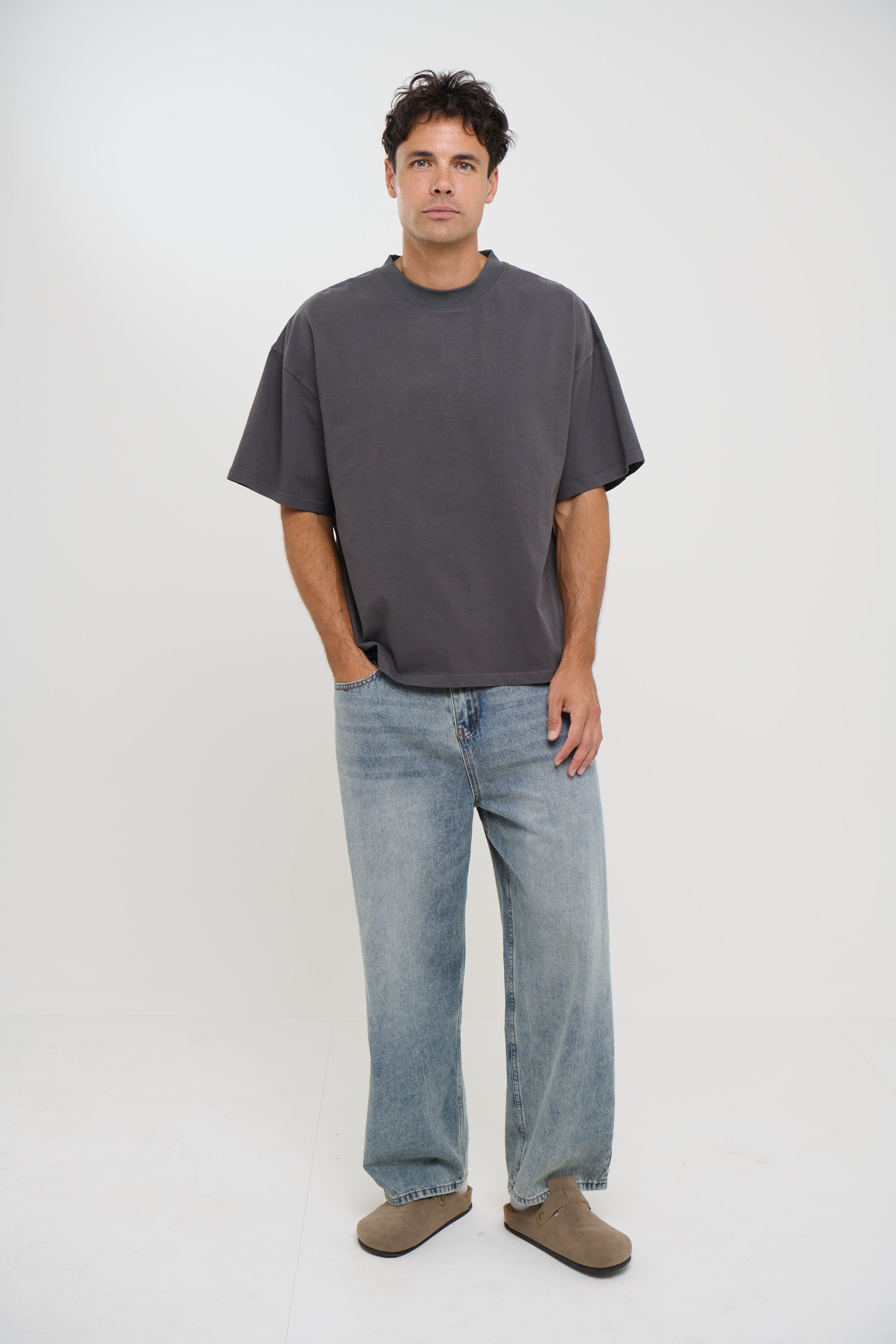 Charlie Crew Neck Wash Tee Acid