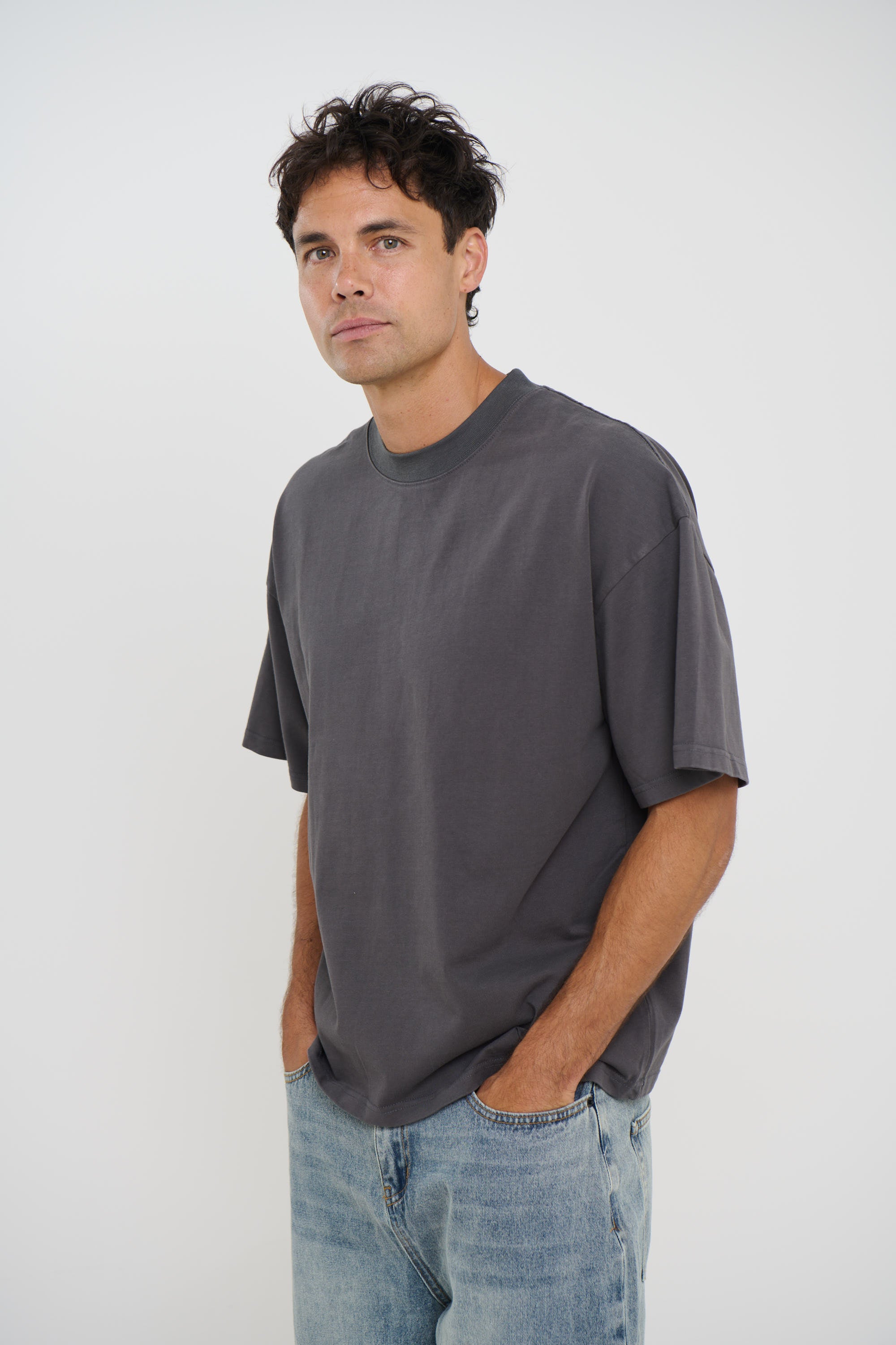 Charlie Crew Neck Wash Tee Acid