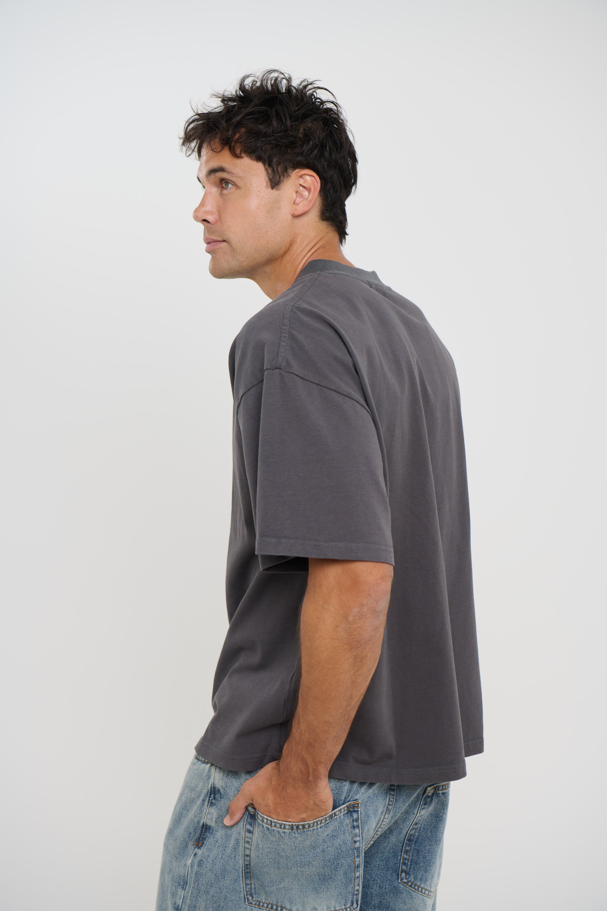 Charlie Crew Neck Wash Tee Acid