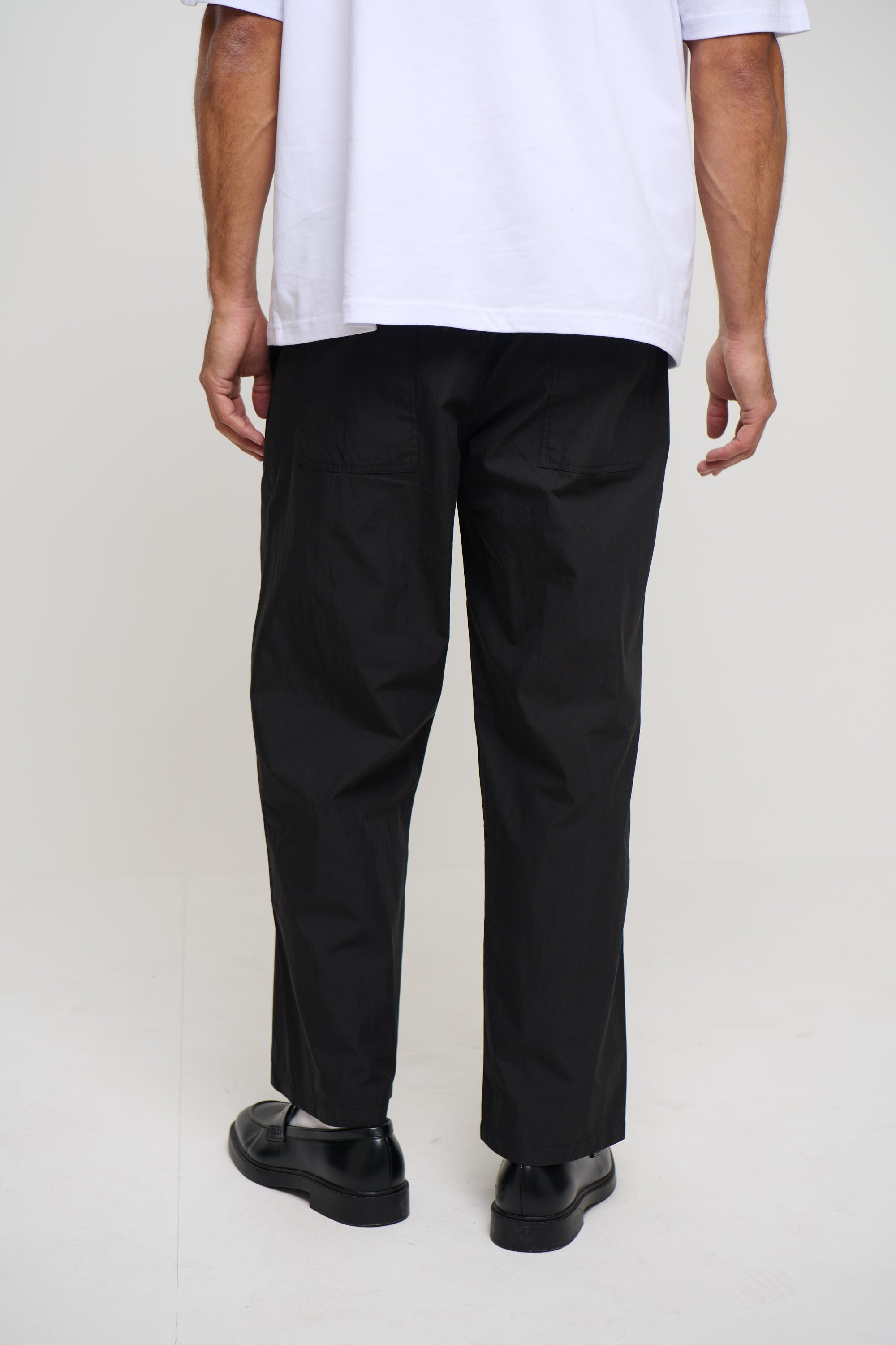 Cal Straight Cotton Pant Black