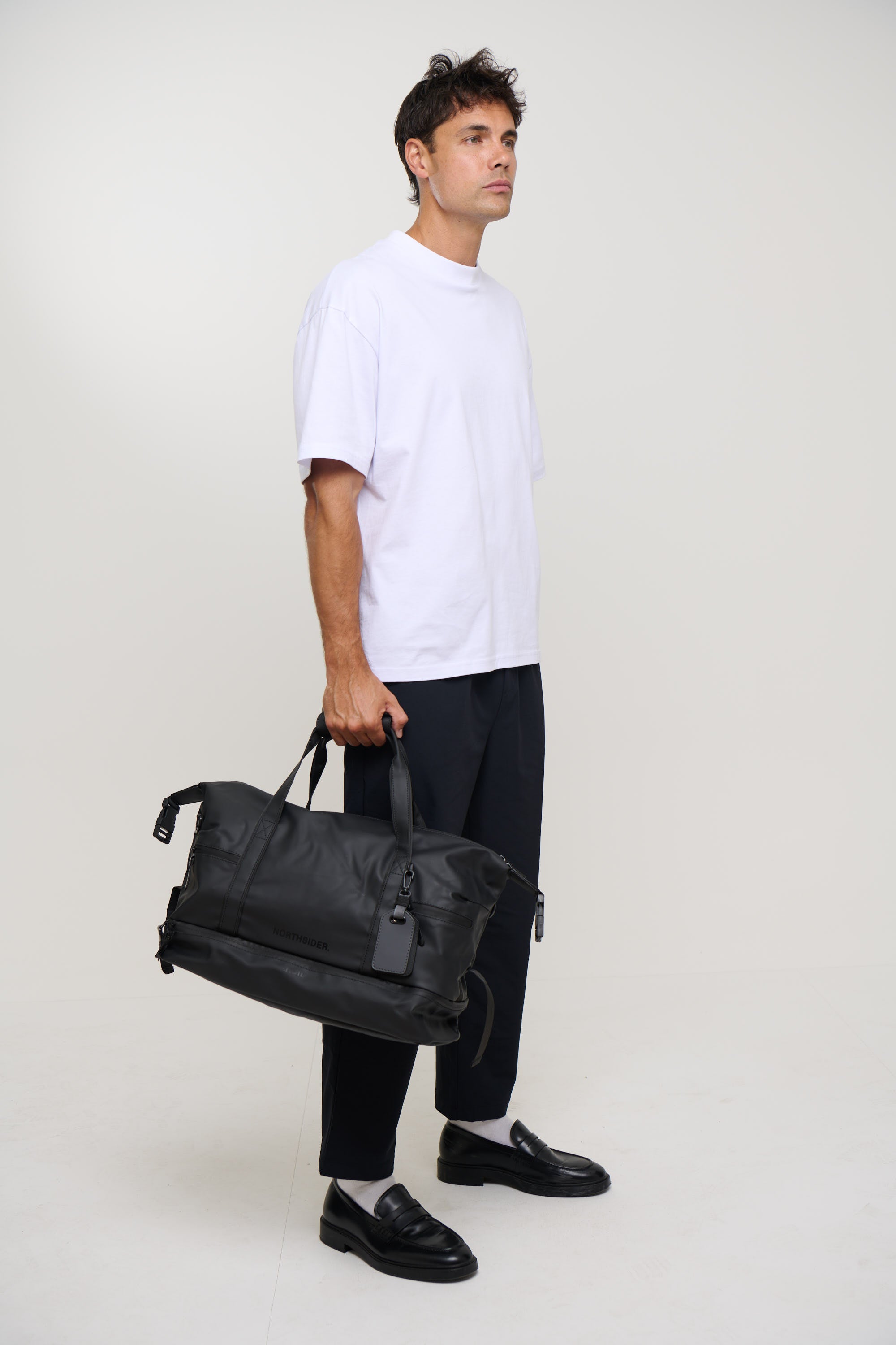 Bronze Snake Travel Bag Black