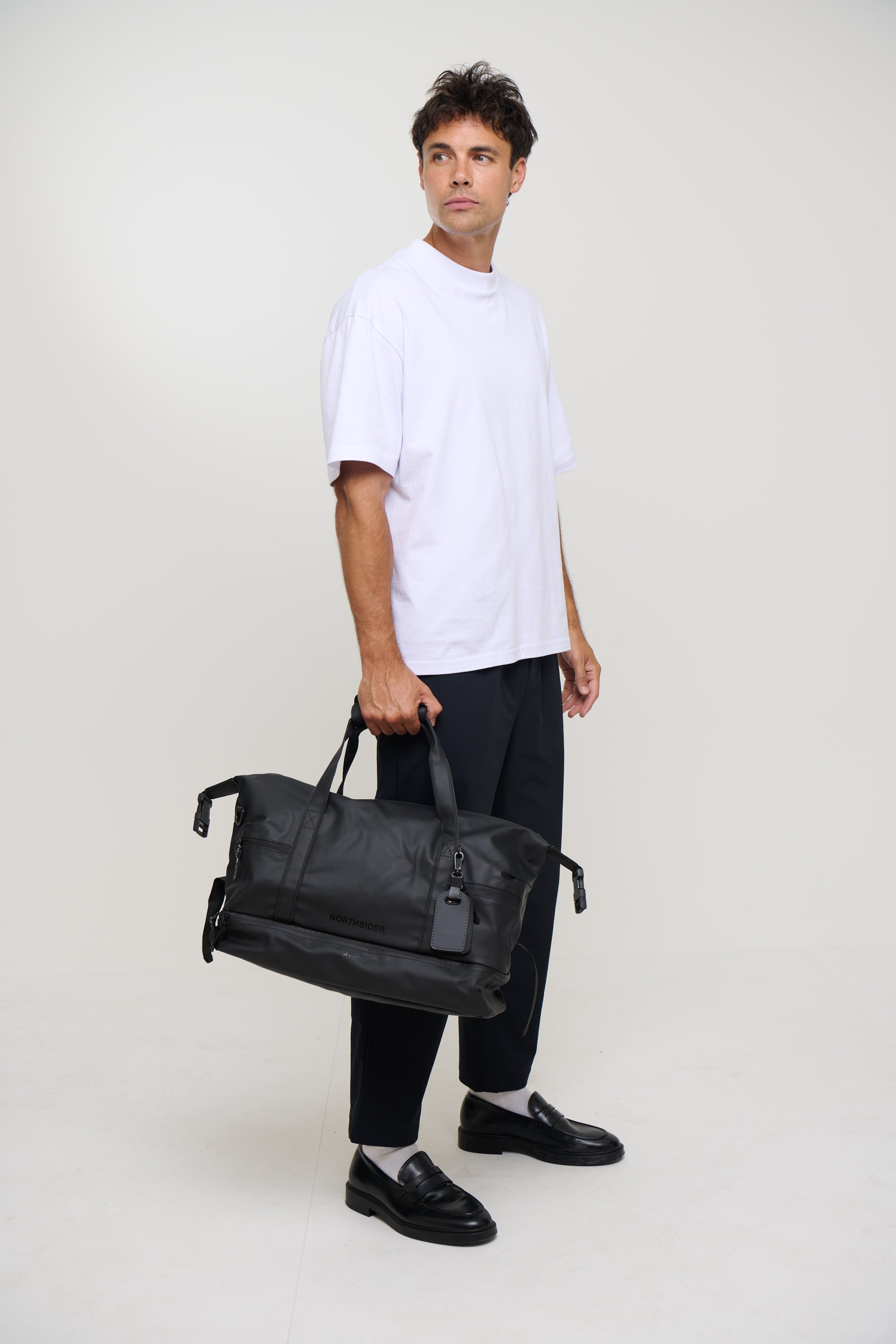 Bronze Snake Travel Bag Black