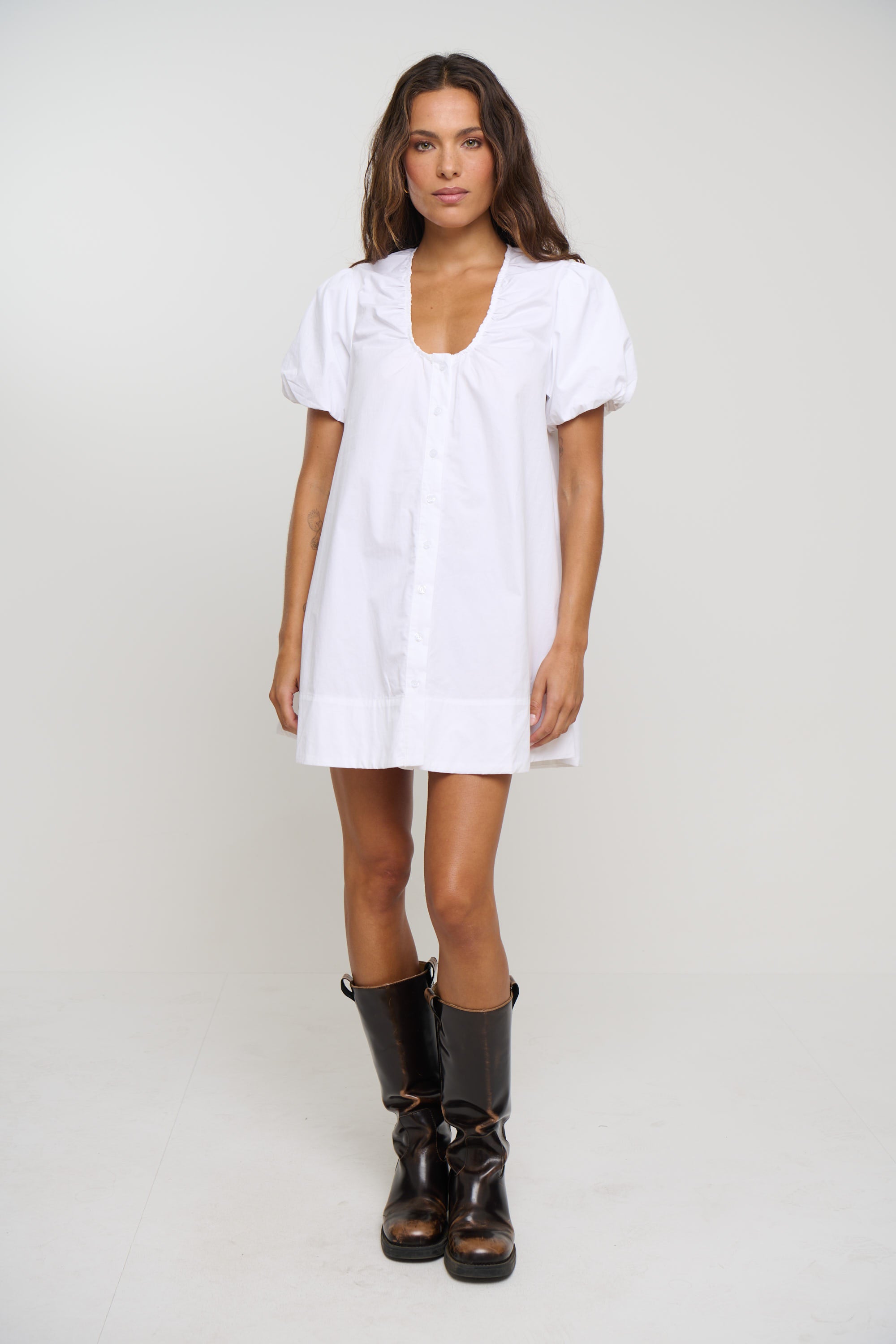 Oaks Mini Dress White