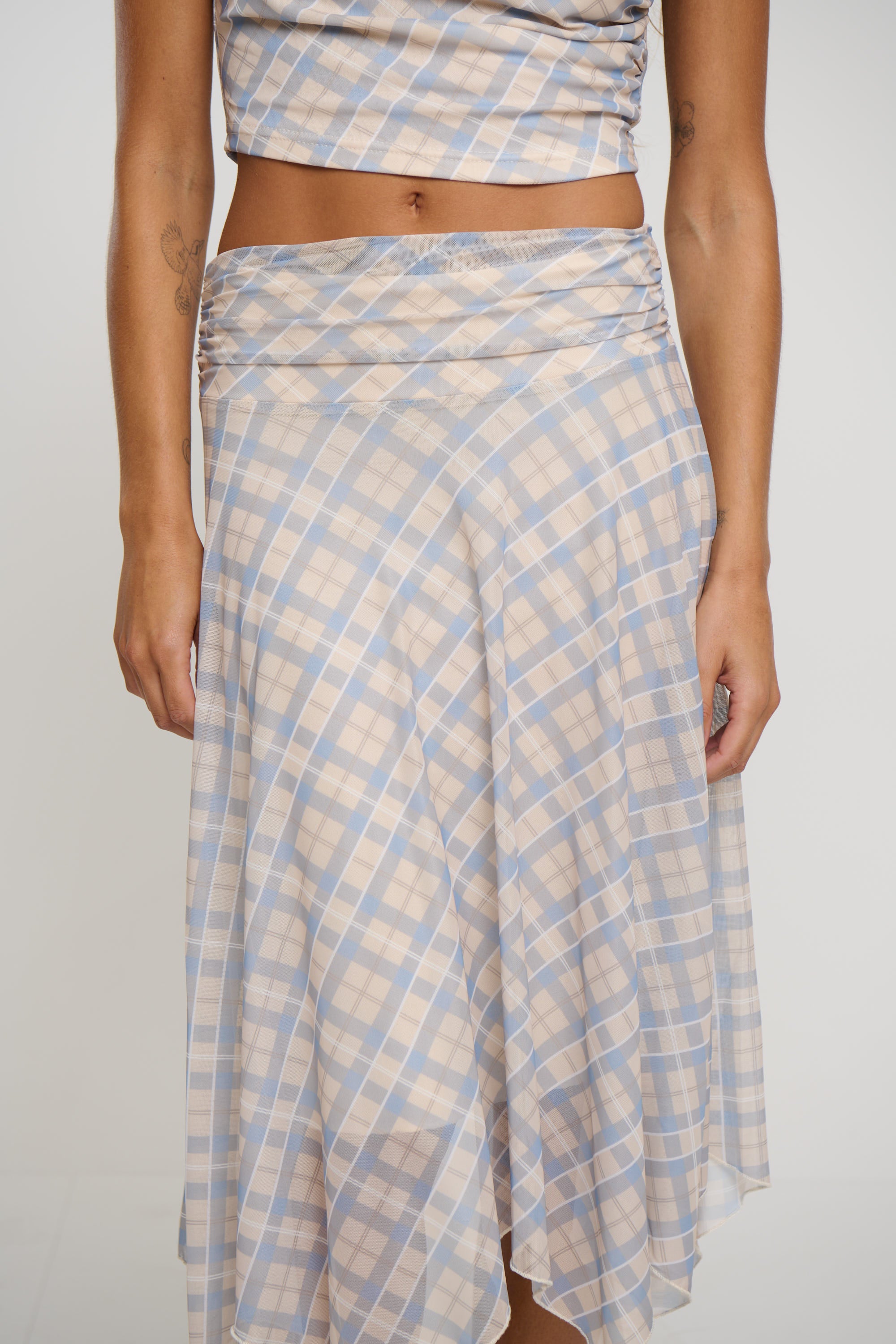 Tove Skirt Blue Check