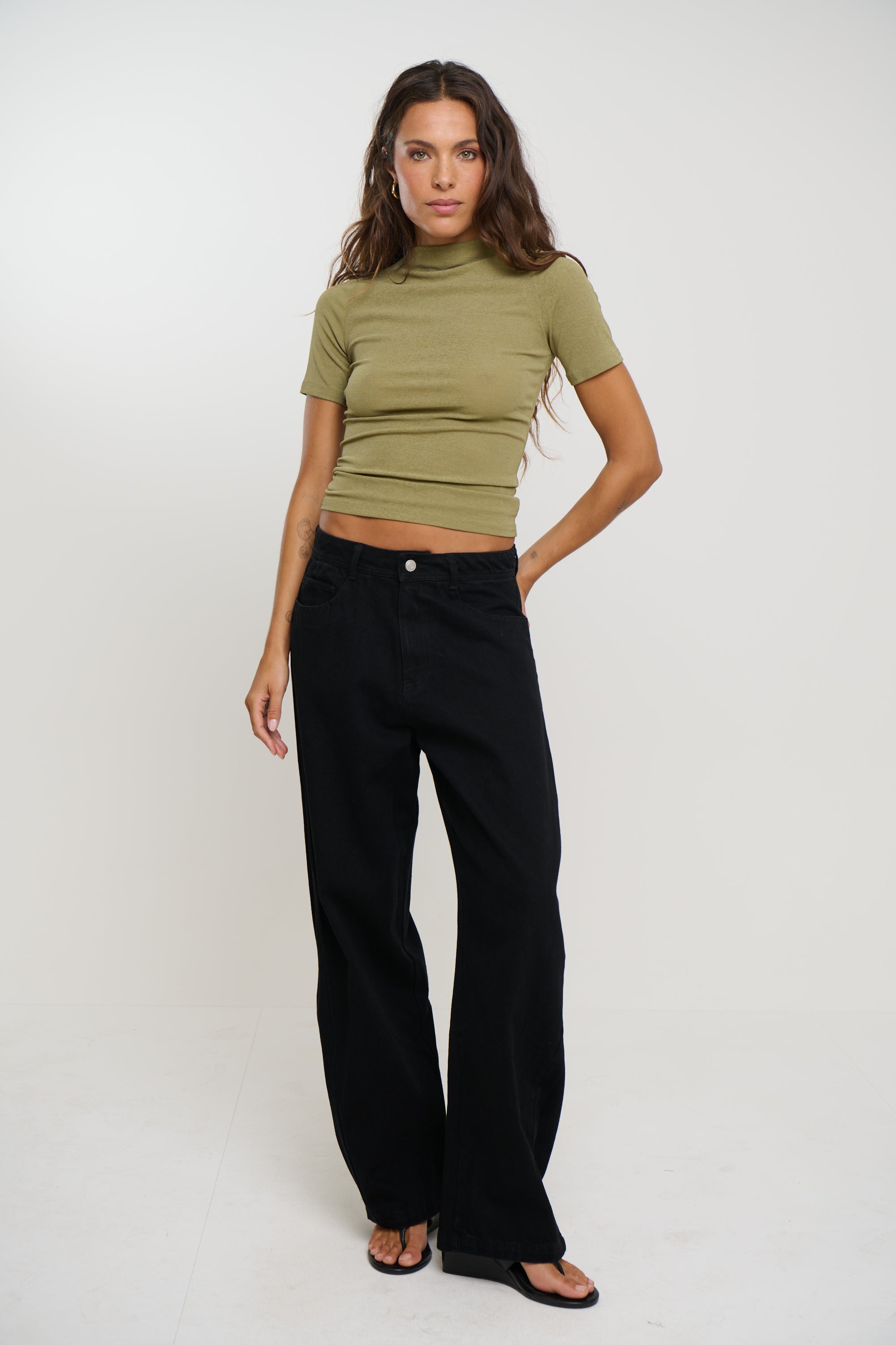 Katya Short Sleeve Olive