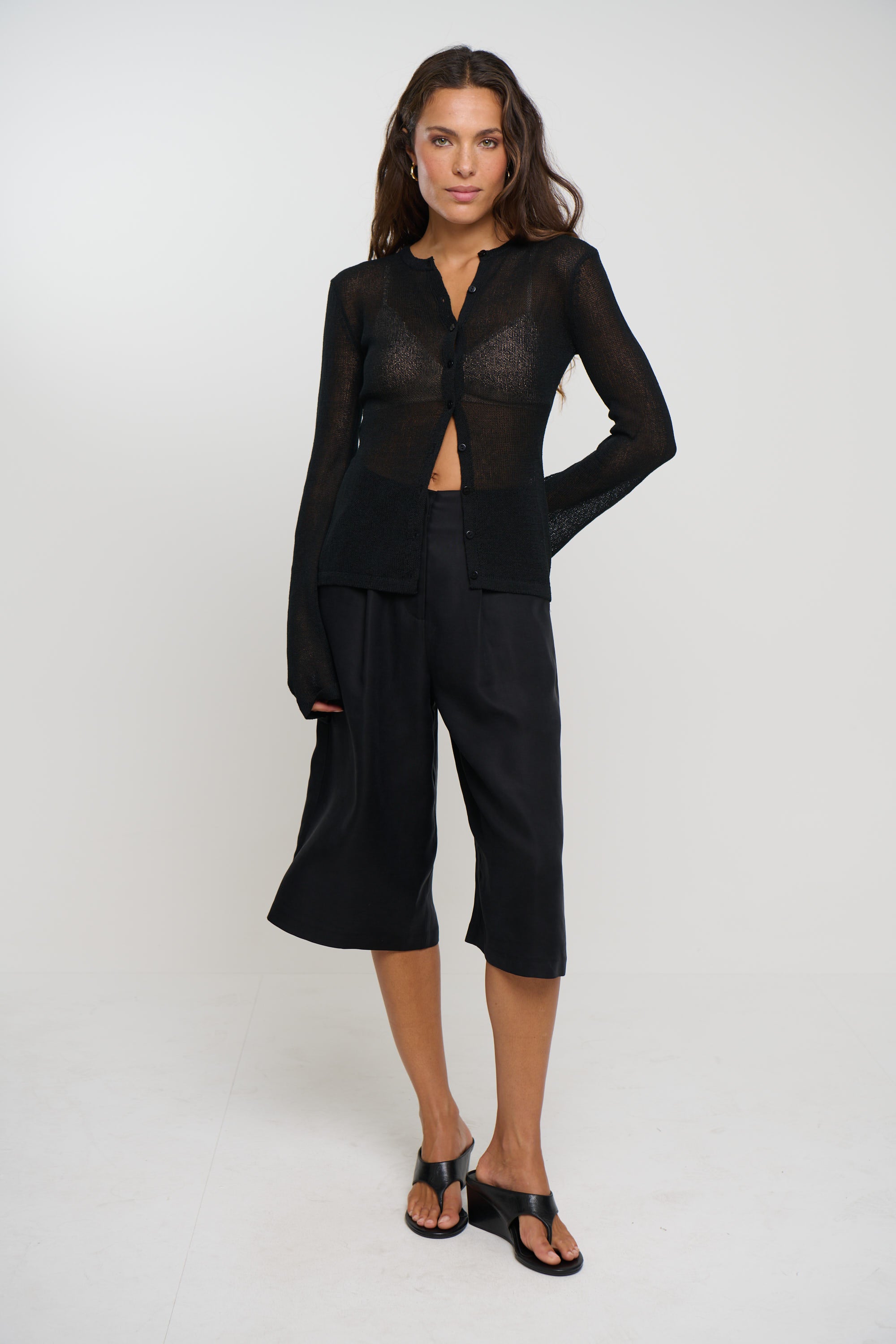 Hadley Cardigan Black