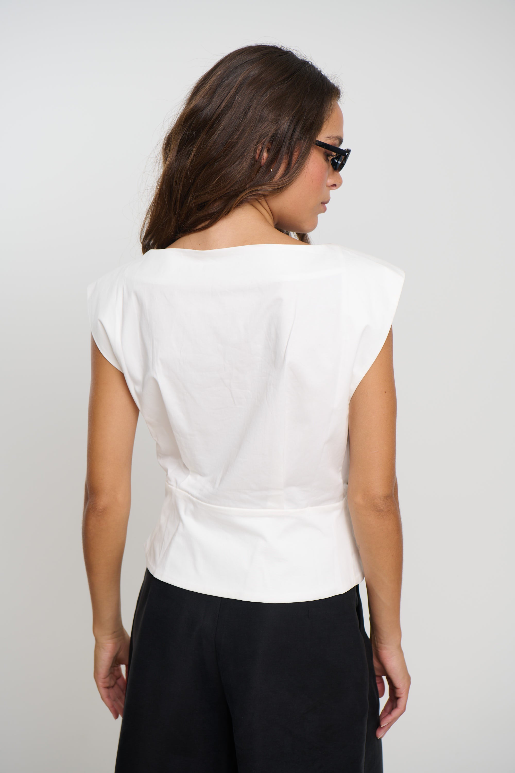 Shelly Top Ivory