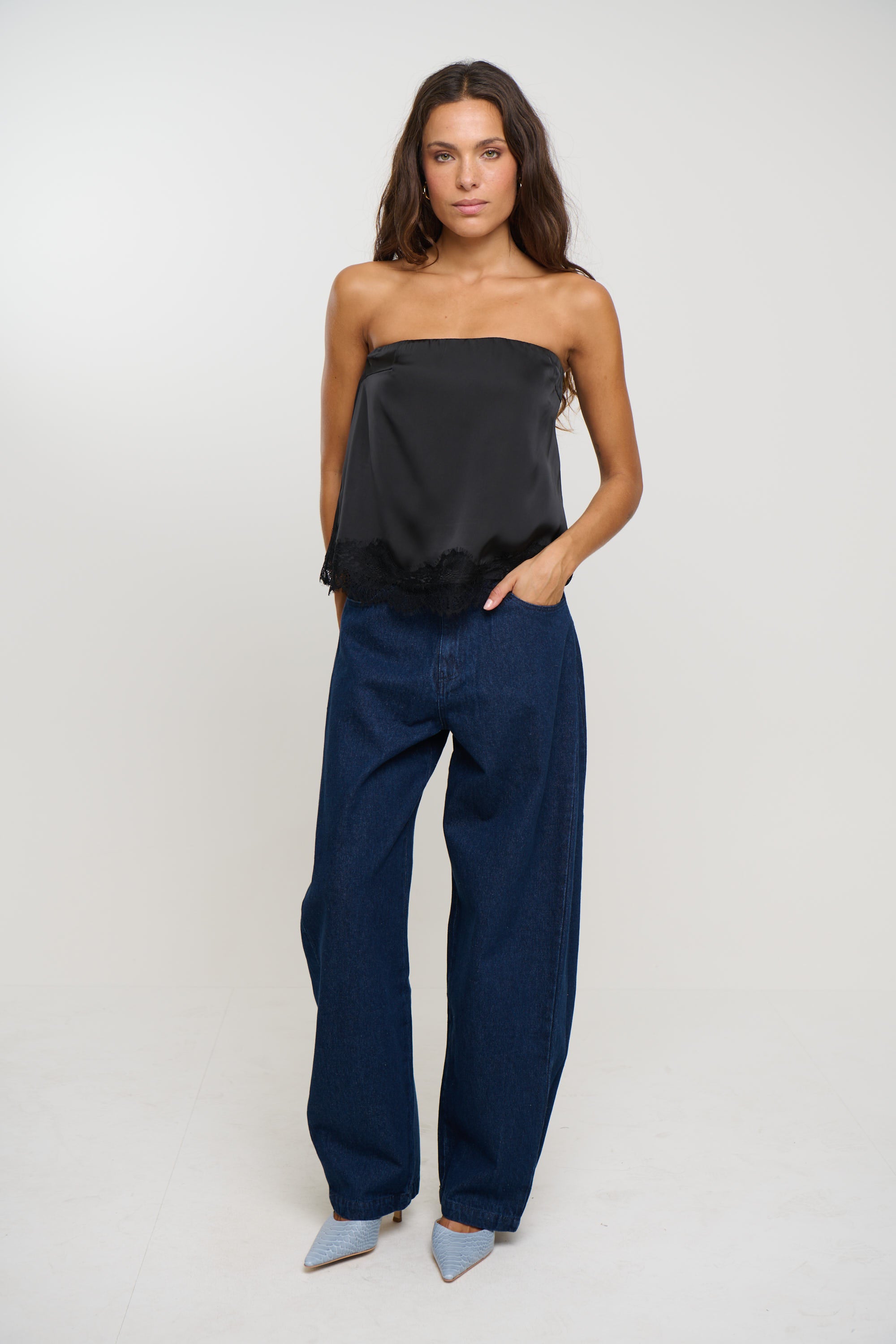 Stassie Strapless Top Black