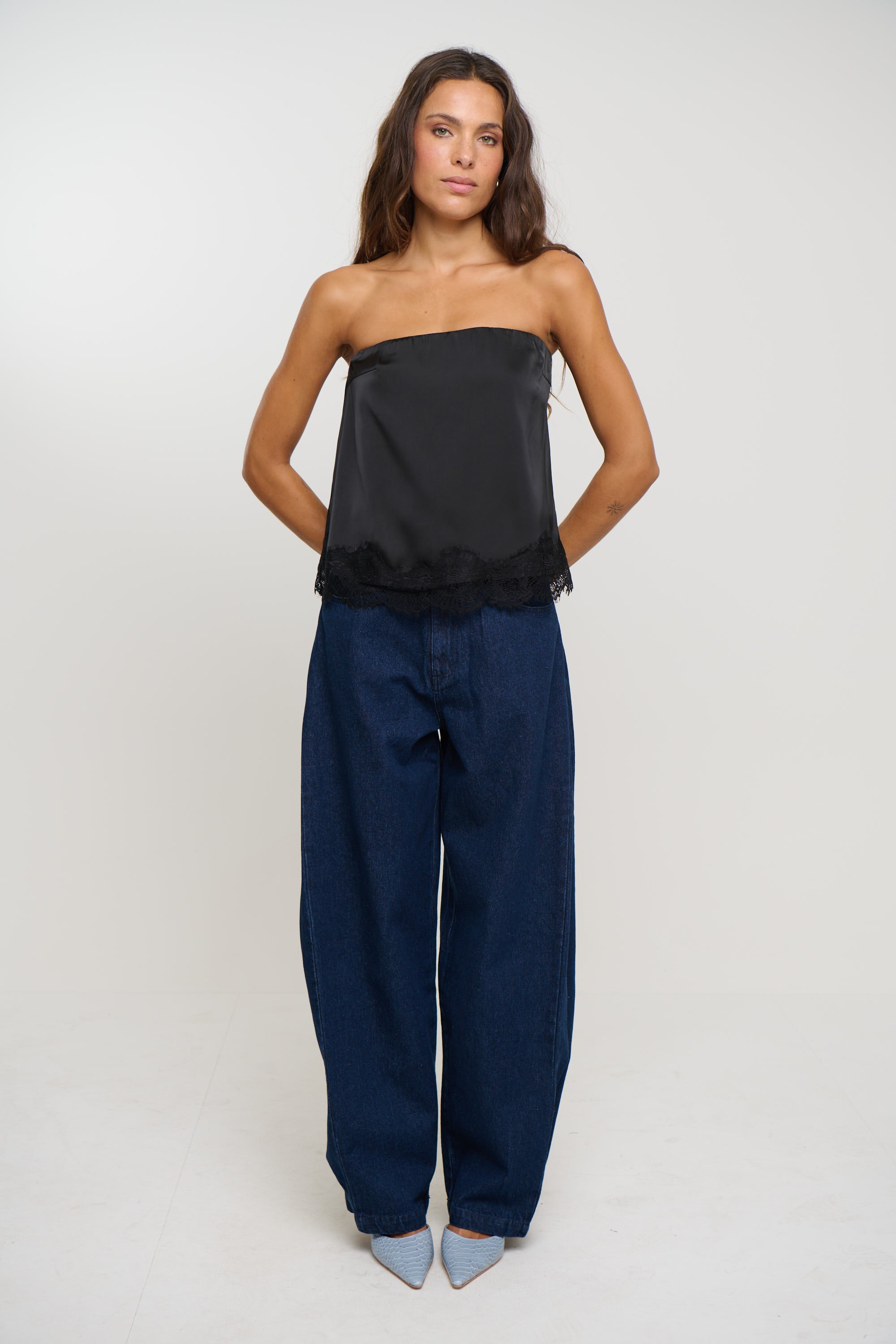 Stassie Strapless Top Black