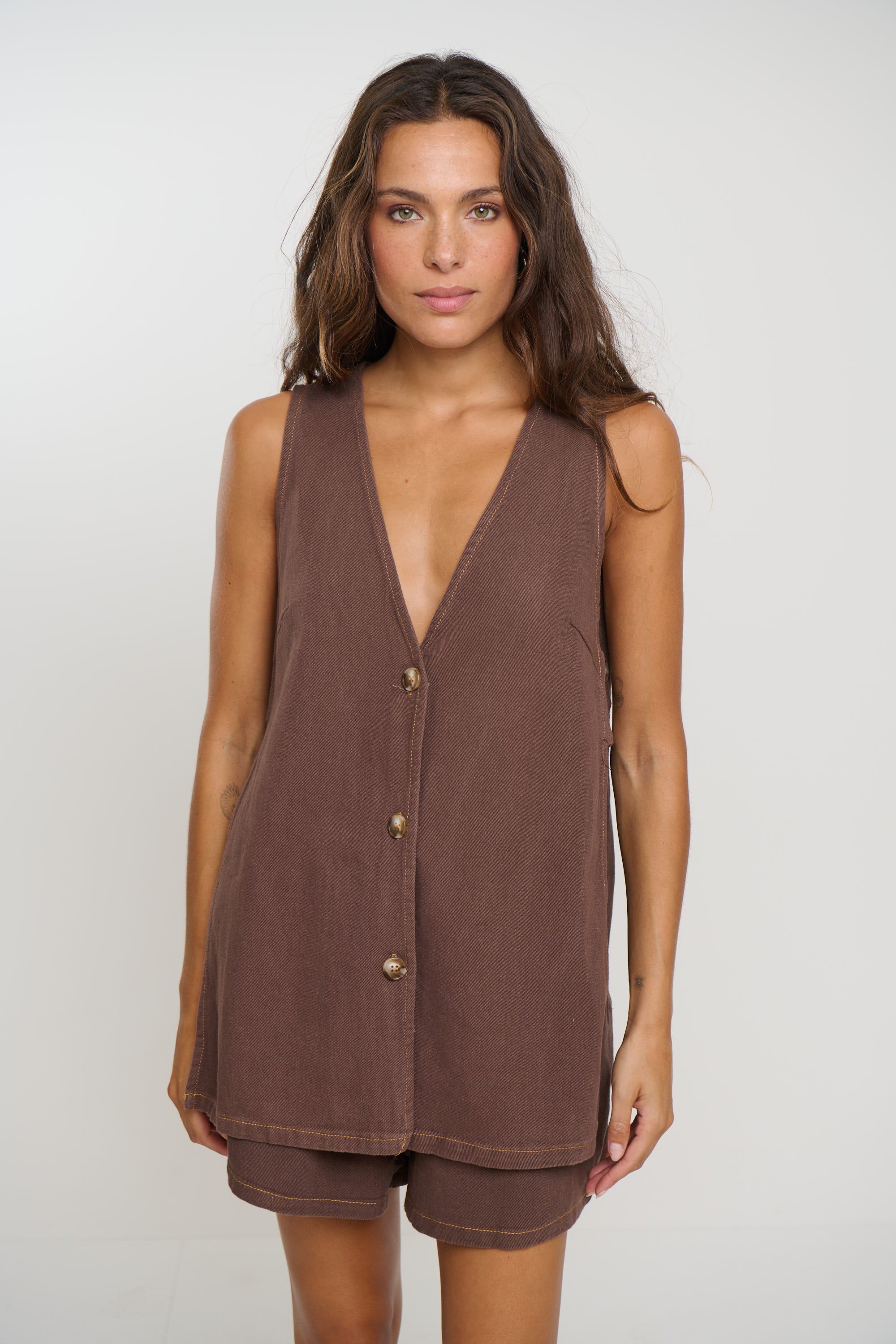 Bonnie Set Chocolate Denim