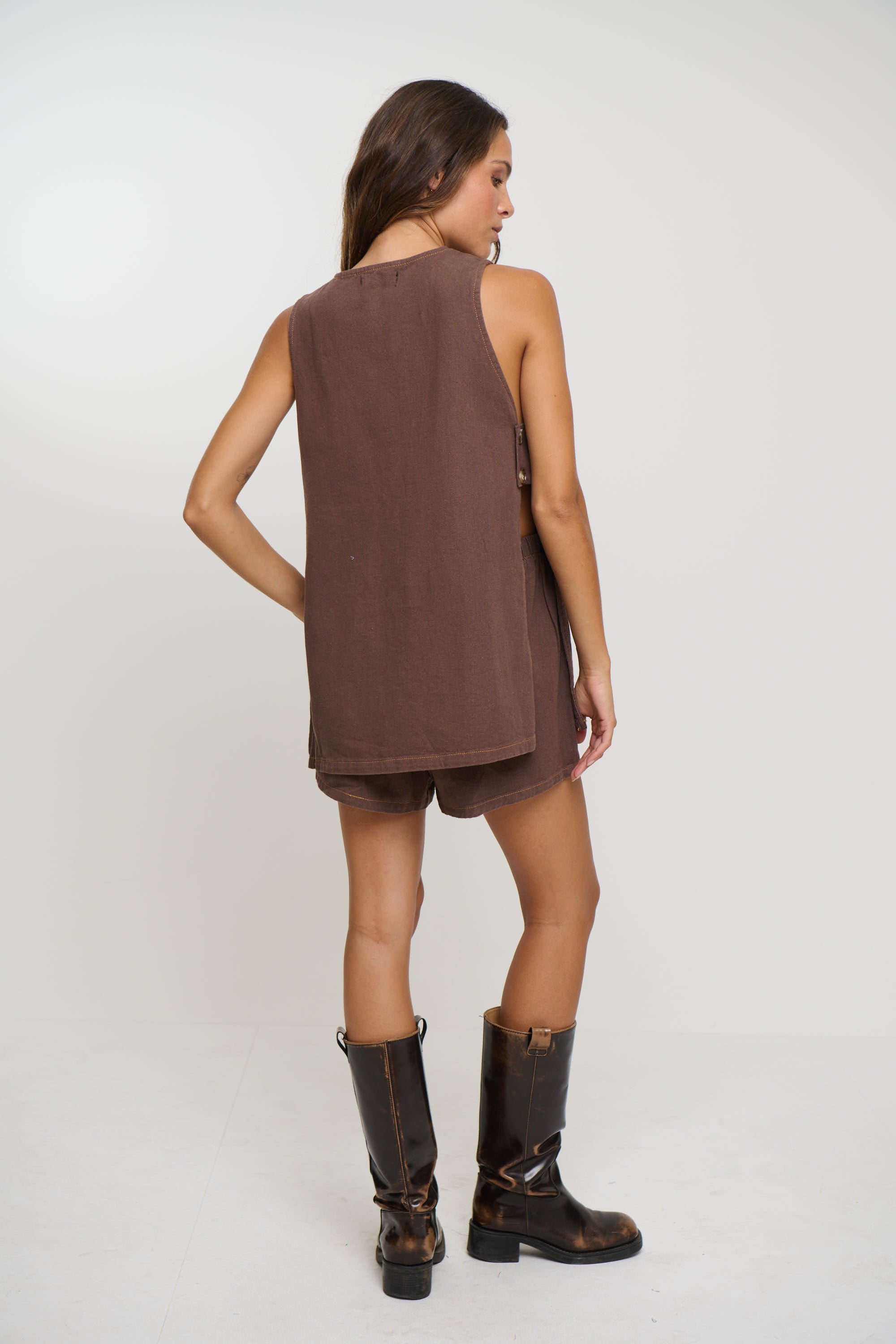 Bonnie Set Chocolate Denim