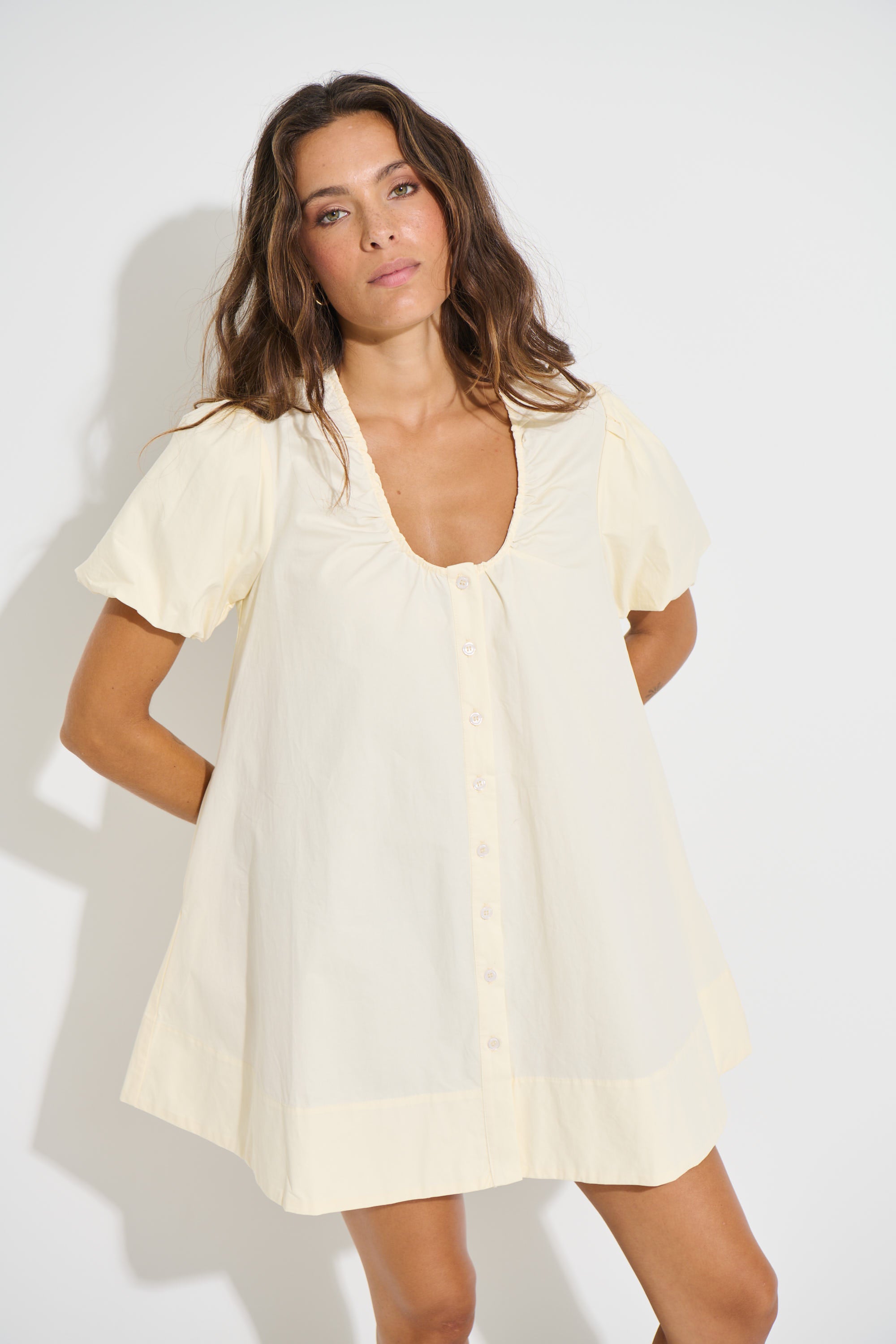 Oaks Mini Dress Butter