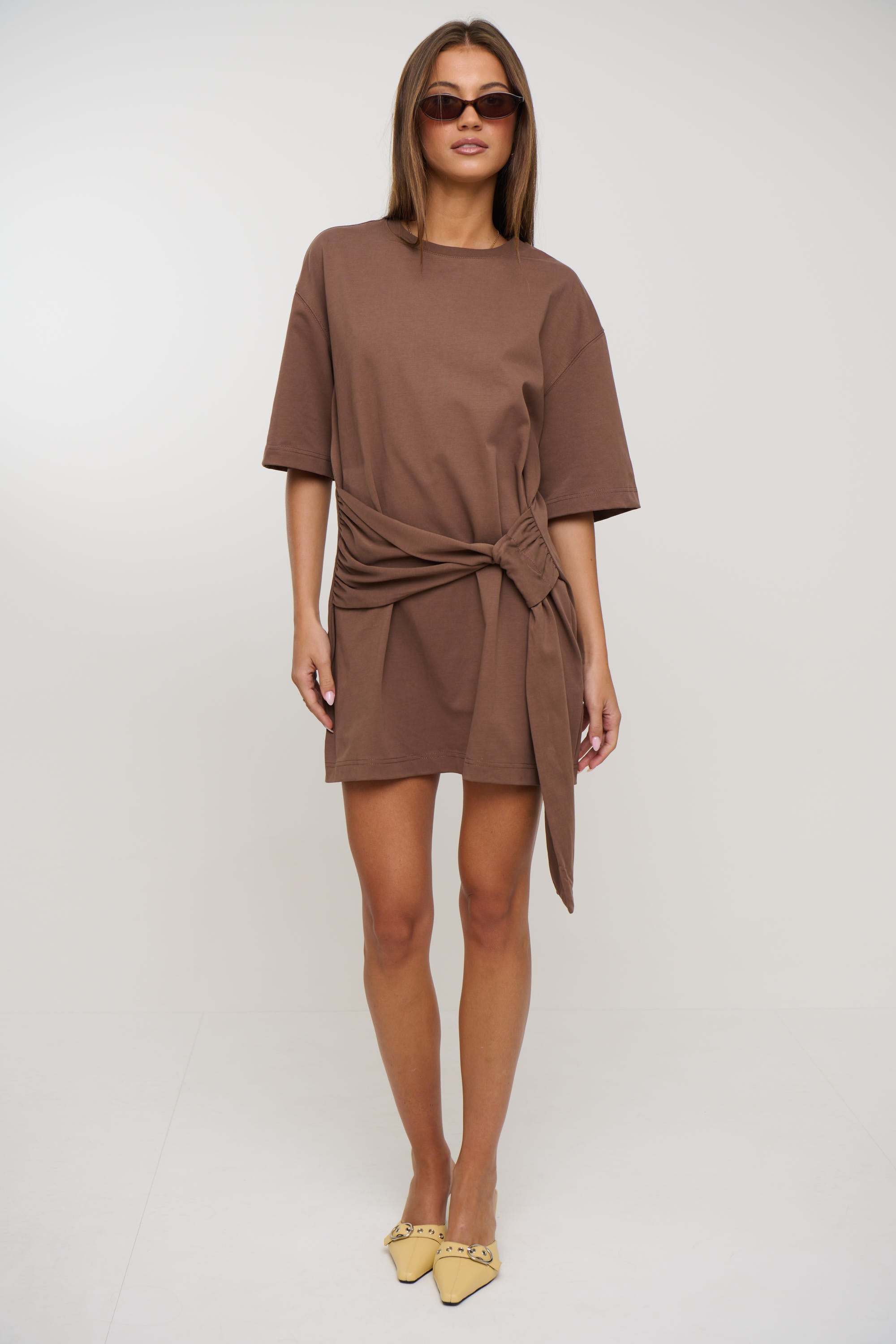 Delani Tee Dress Hazelnut