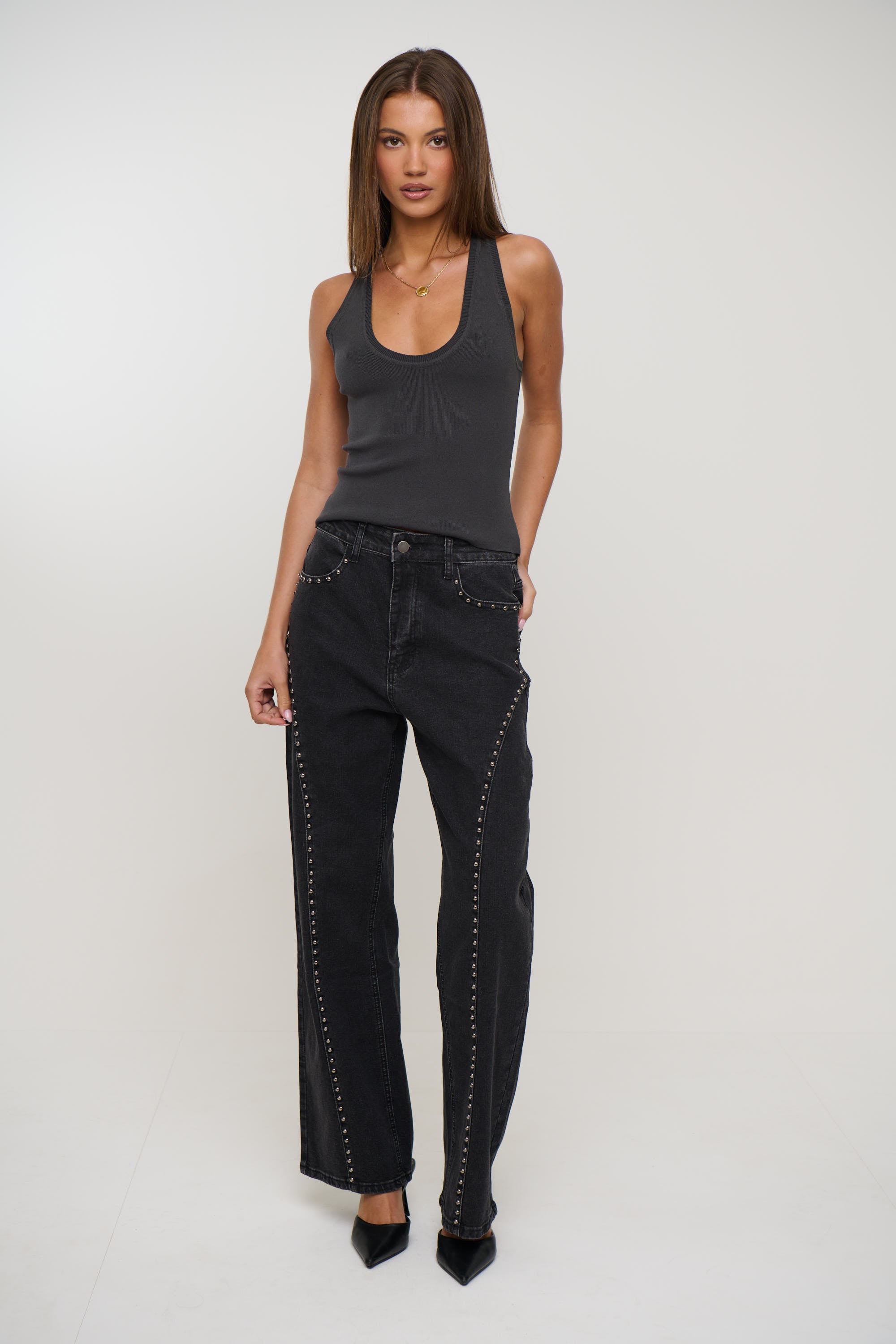 Reese Jean Washed Black
