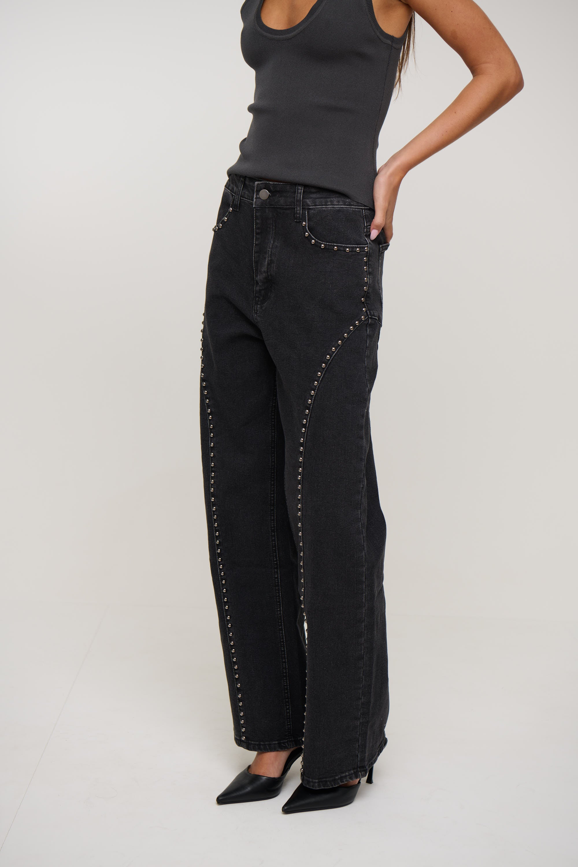 Reese Jean Washed Black