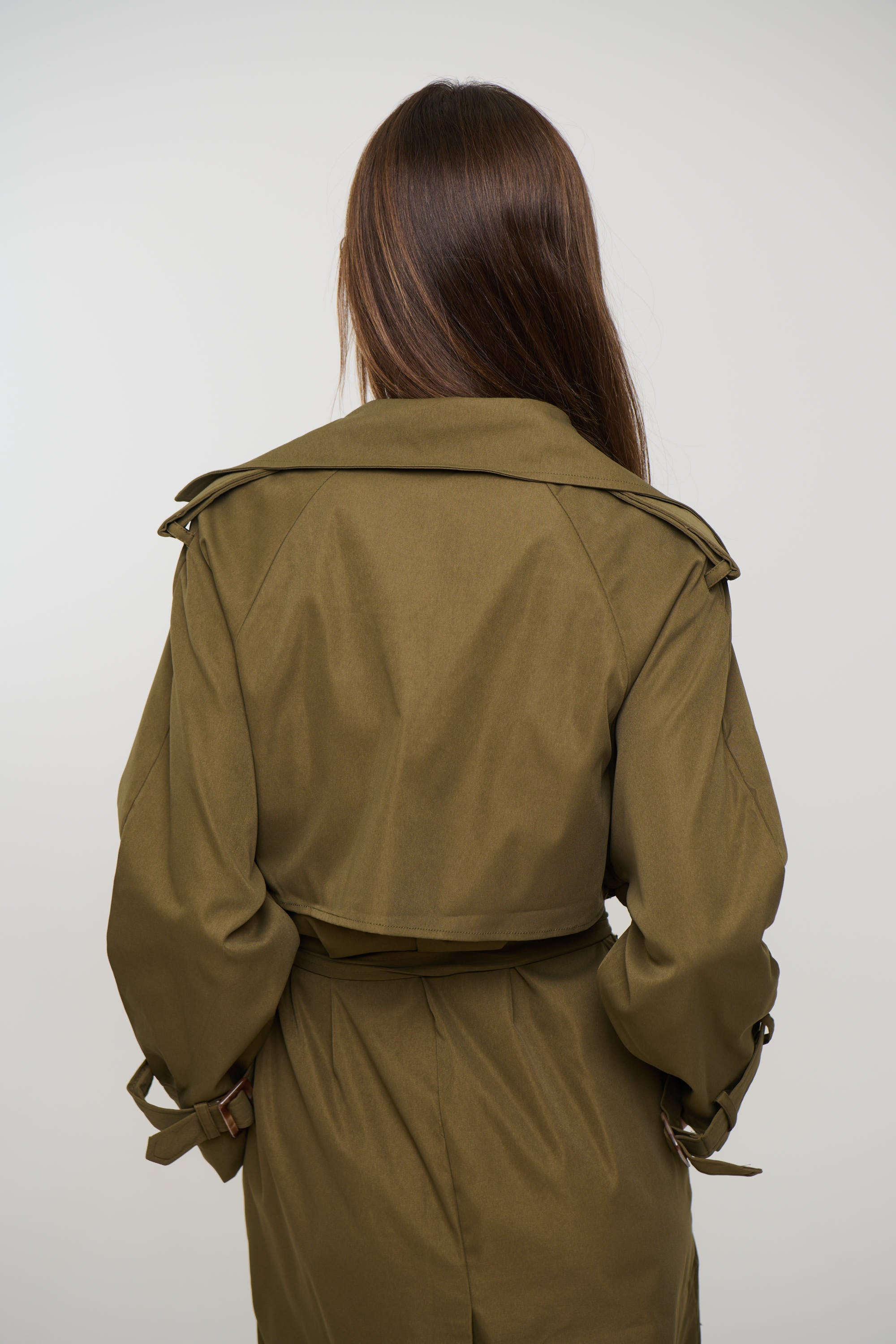 Lia Trench Olive