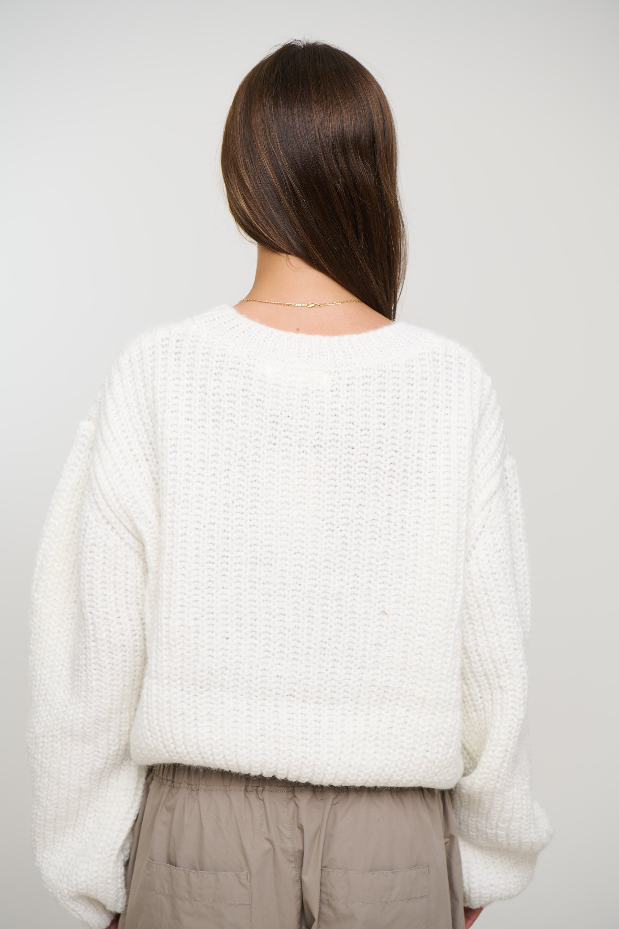 Bryn Cardigan White