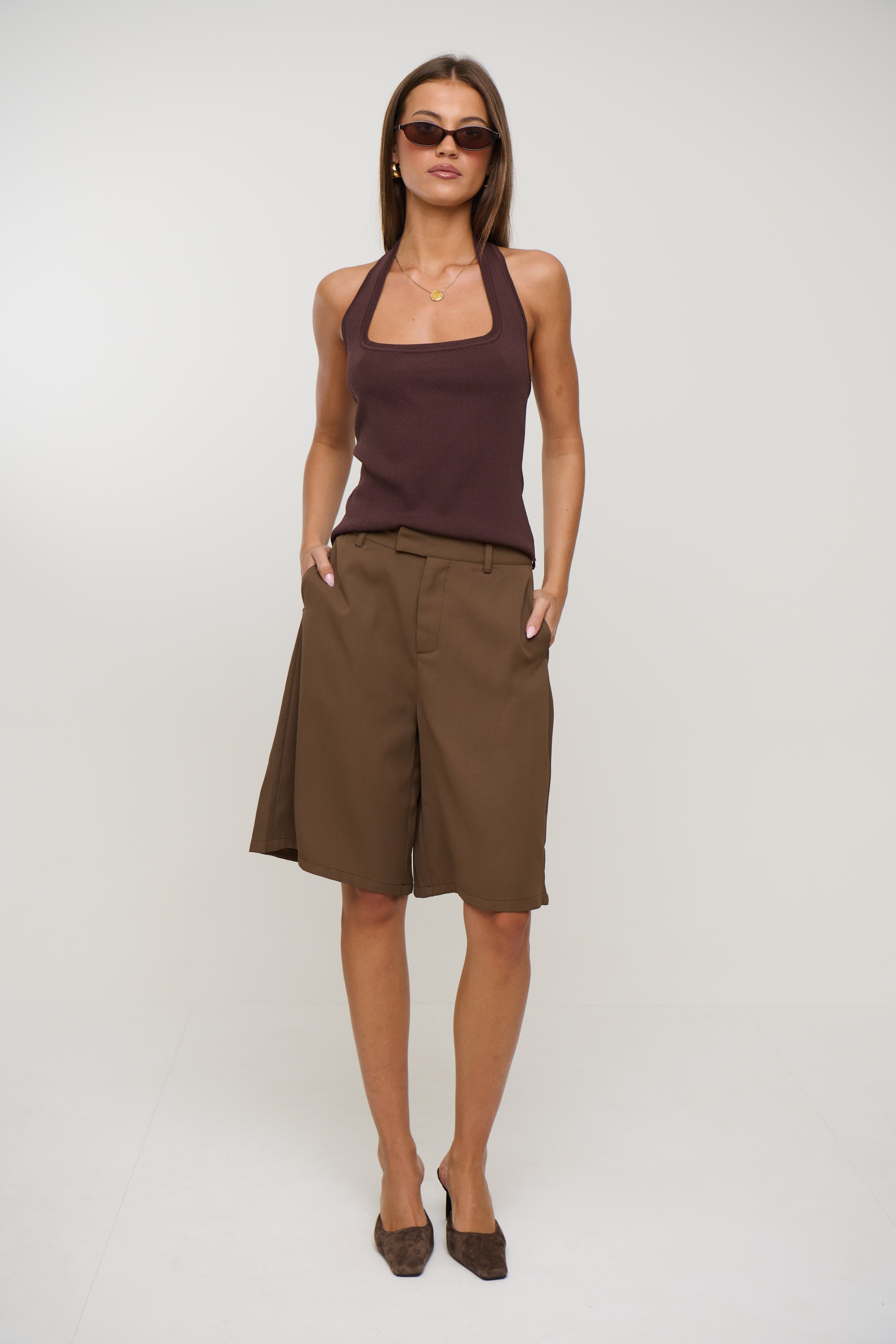 Tali Halter Top Chocolate