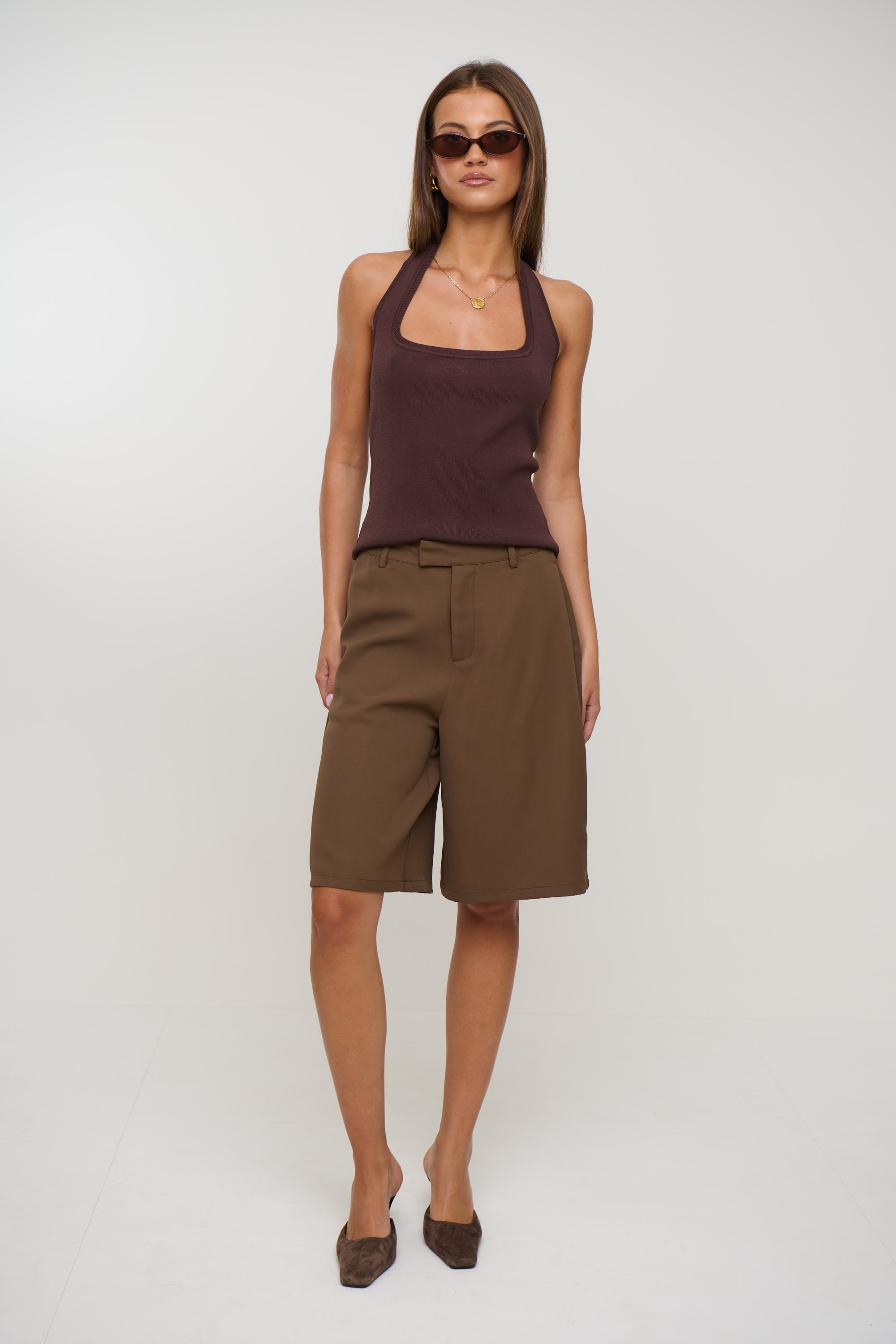 Tali Halter Top Chocolate