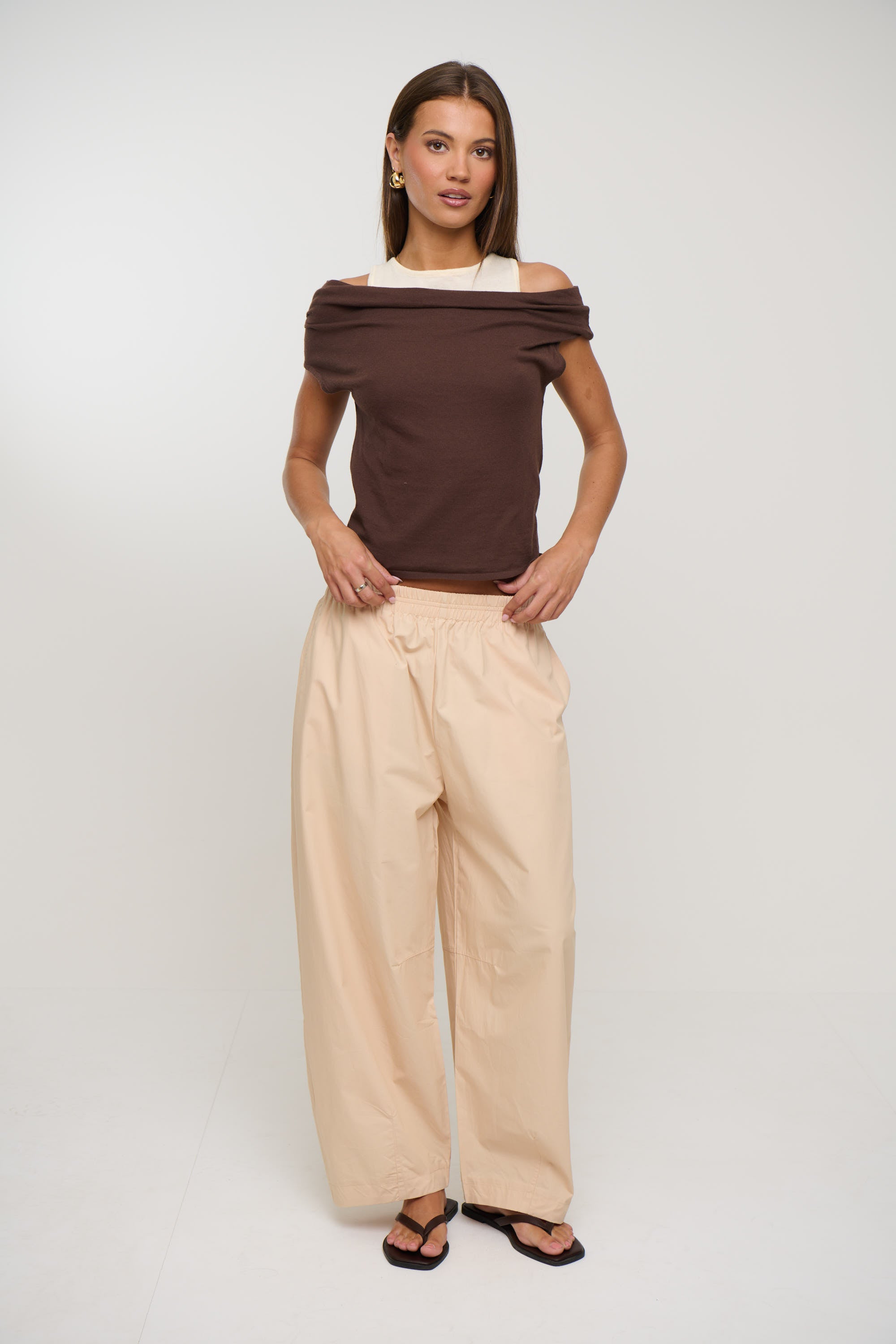 Nylah Knit Top Chocolate