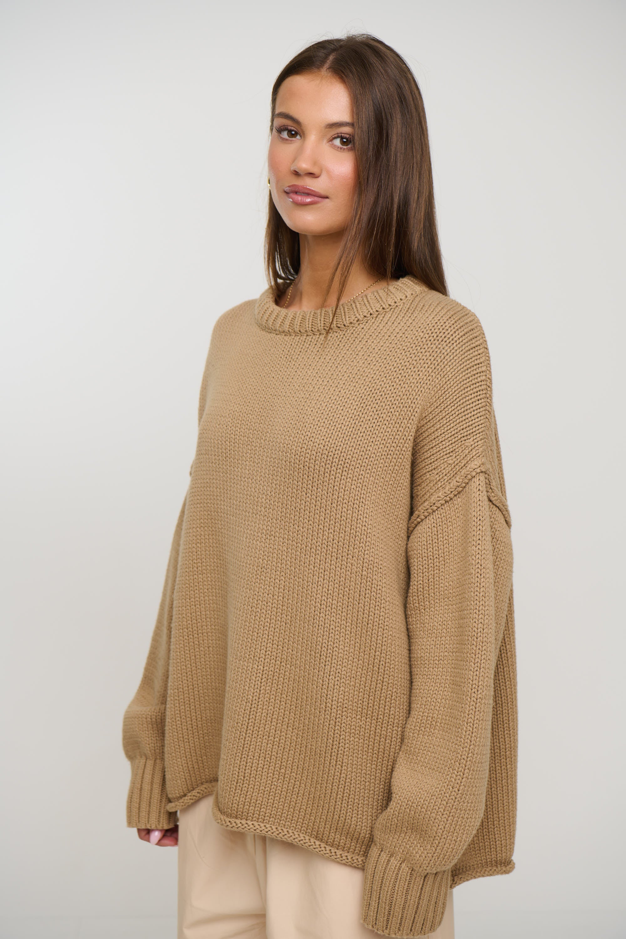 Nikova Knit Jumper Sand