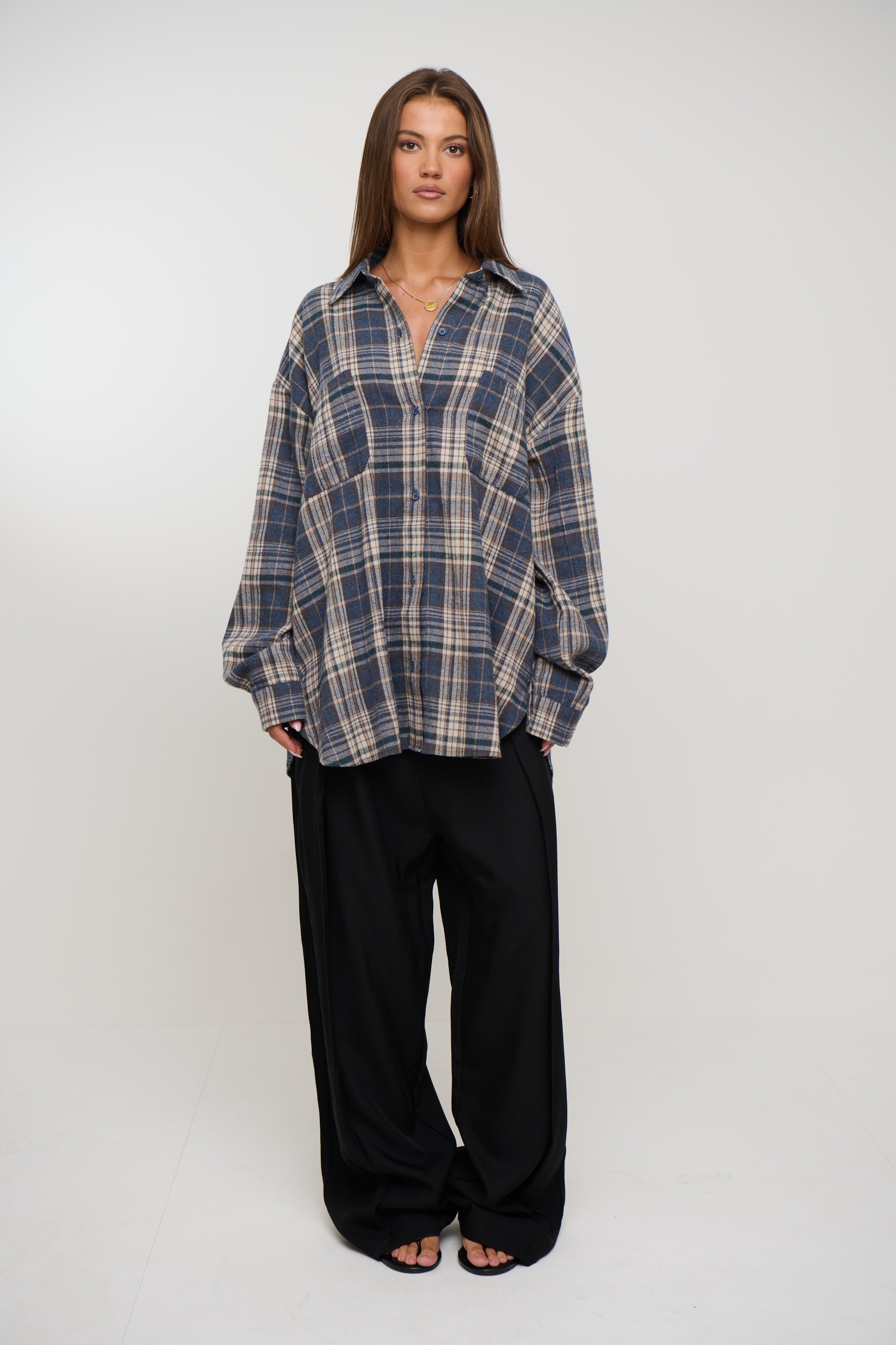 Clarity Shirt Ash Plaid