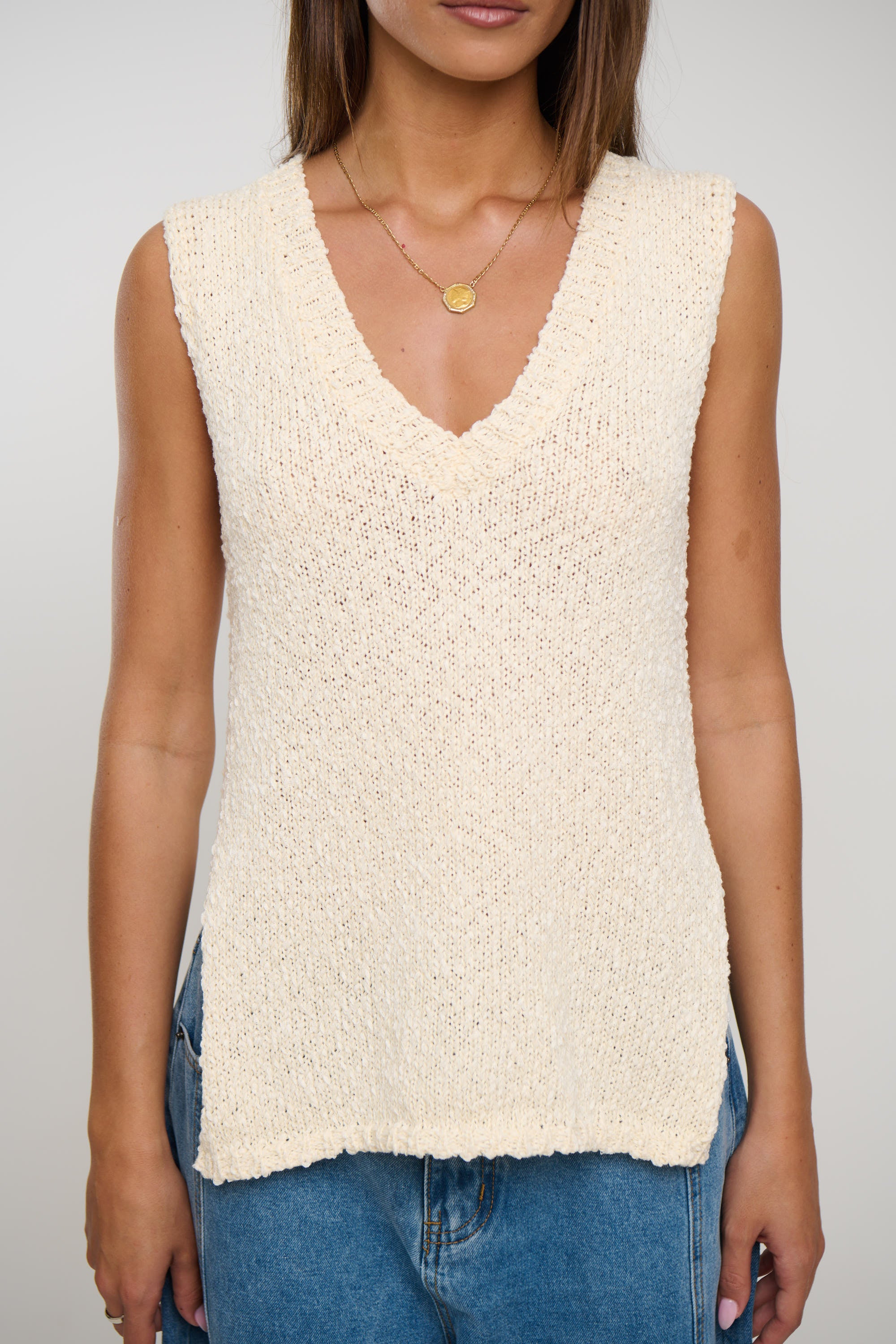 Kitt Knit Top Cream