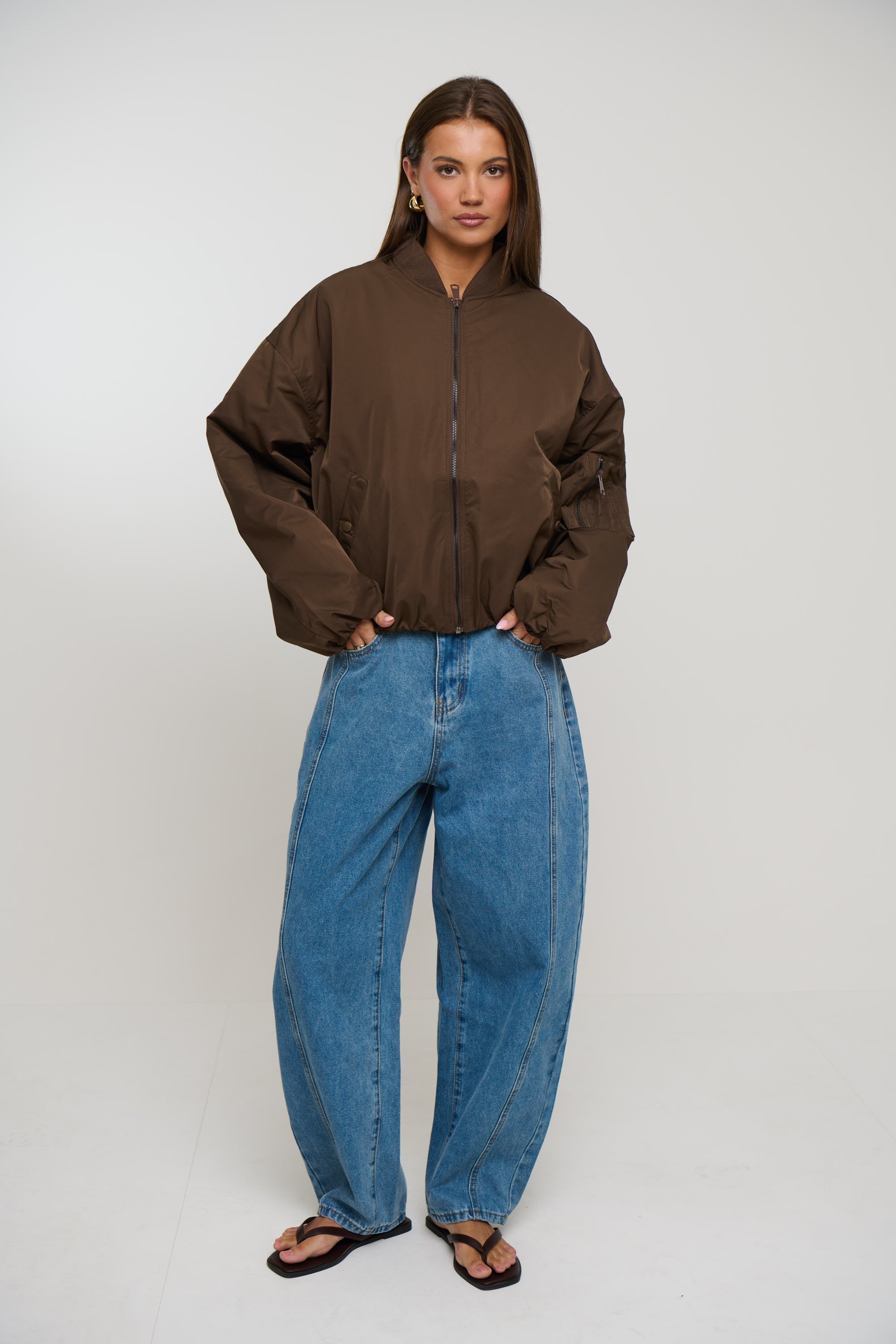 Dua Bomber Jacket Chocolate